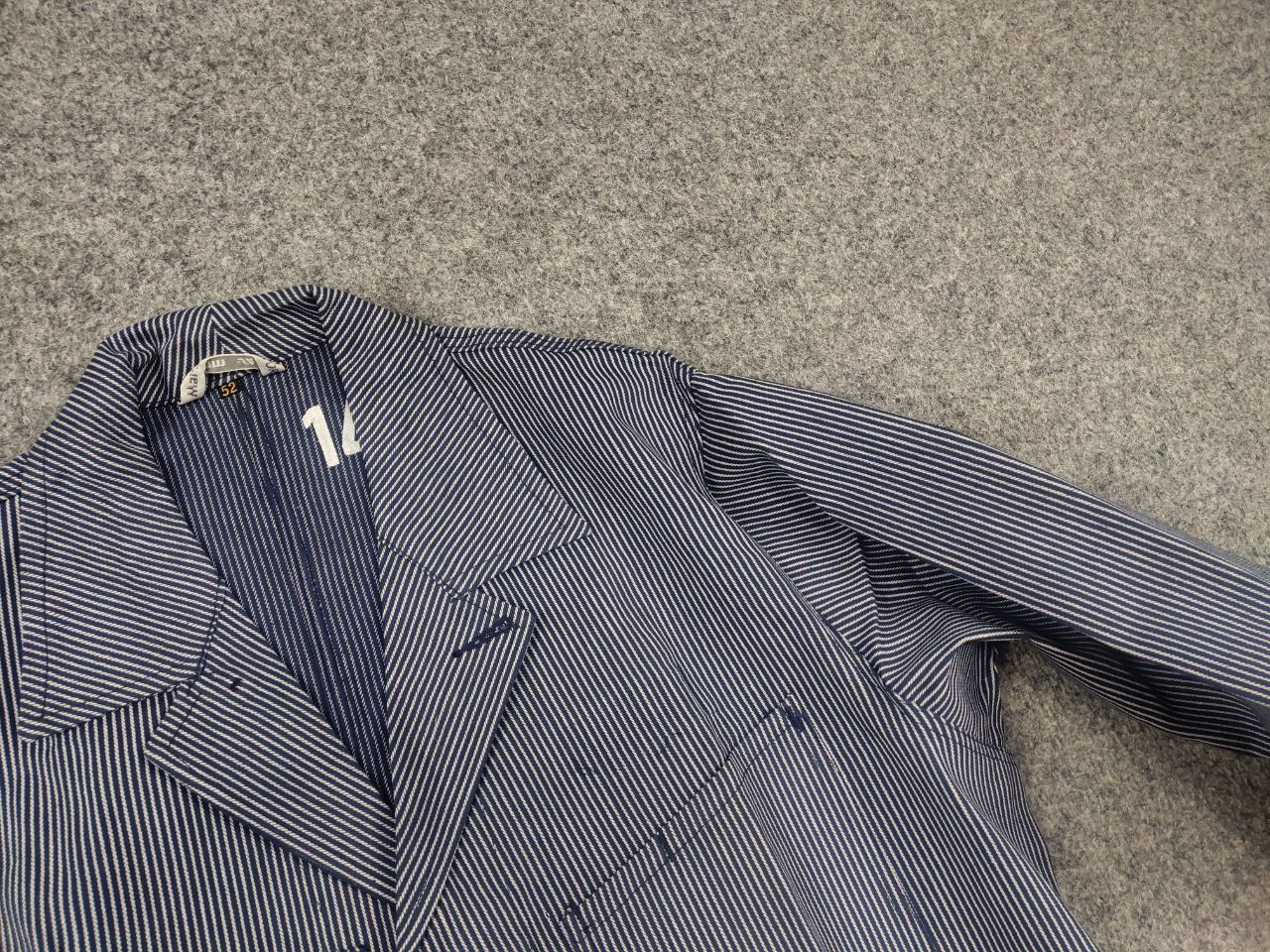Vintage Marsum Vintage Hickory Stripe French Chore Works Jacket Size US L / EU 52-54 / 3 - 5 Thumbnail