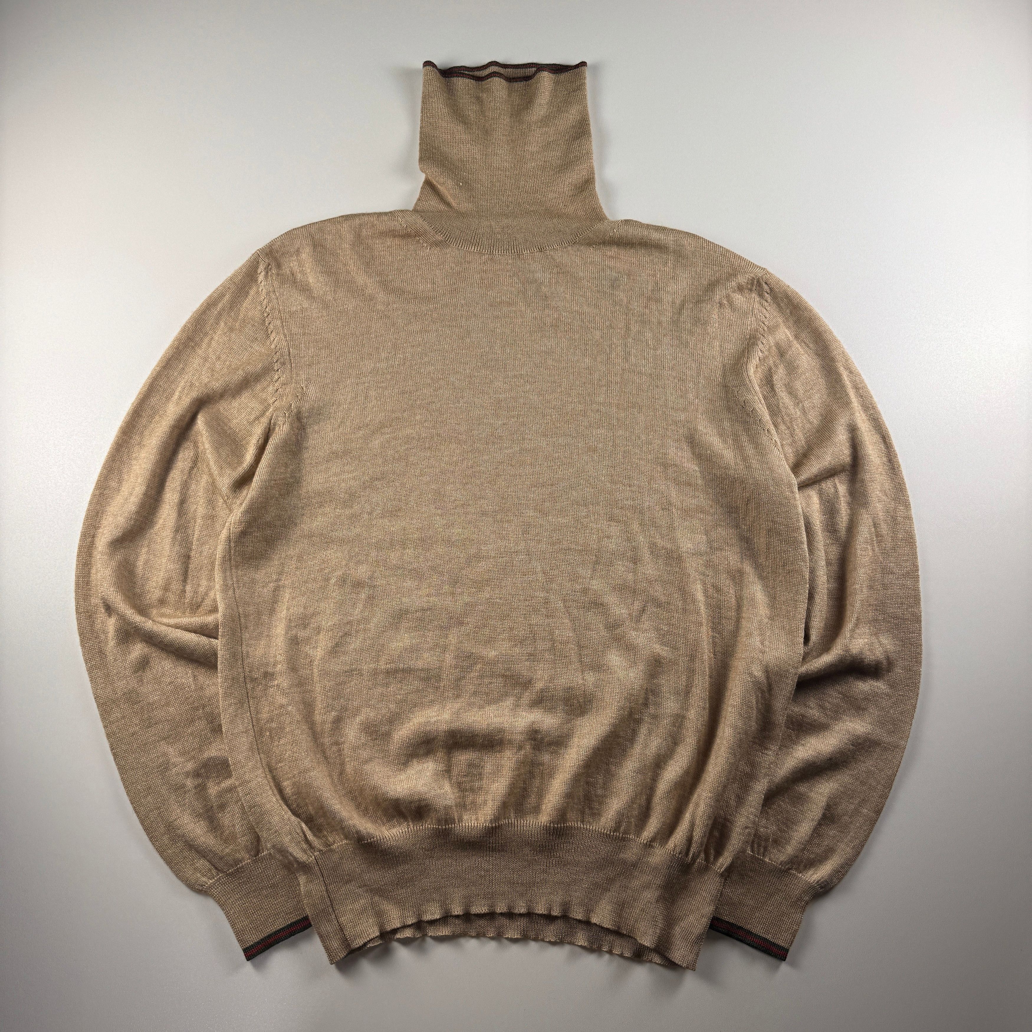 Gucci Gucci Vintage Brown Knitted High Gauge Sweater (L) Size US L / EU 52-54 / 3 - 1 Thumbnail