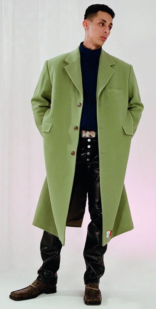 Martine Rose AW19 Martine Rose Mint Green Wool Overcoat 2019 3B M Jacket Size US M / EU 48-50 / 2 - 1 Thumbnail