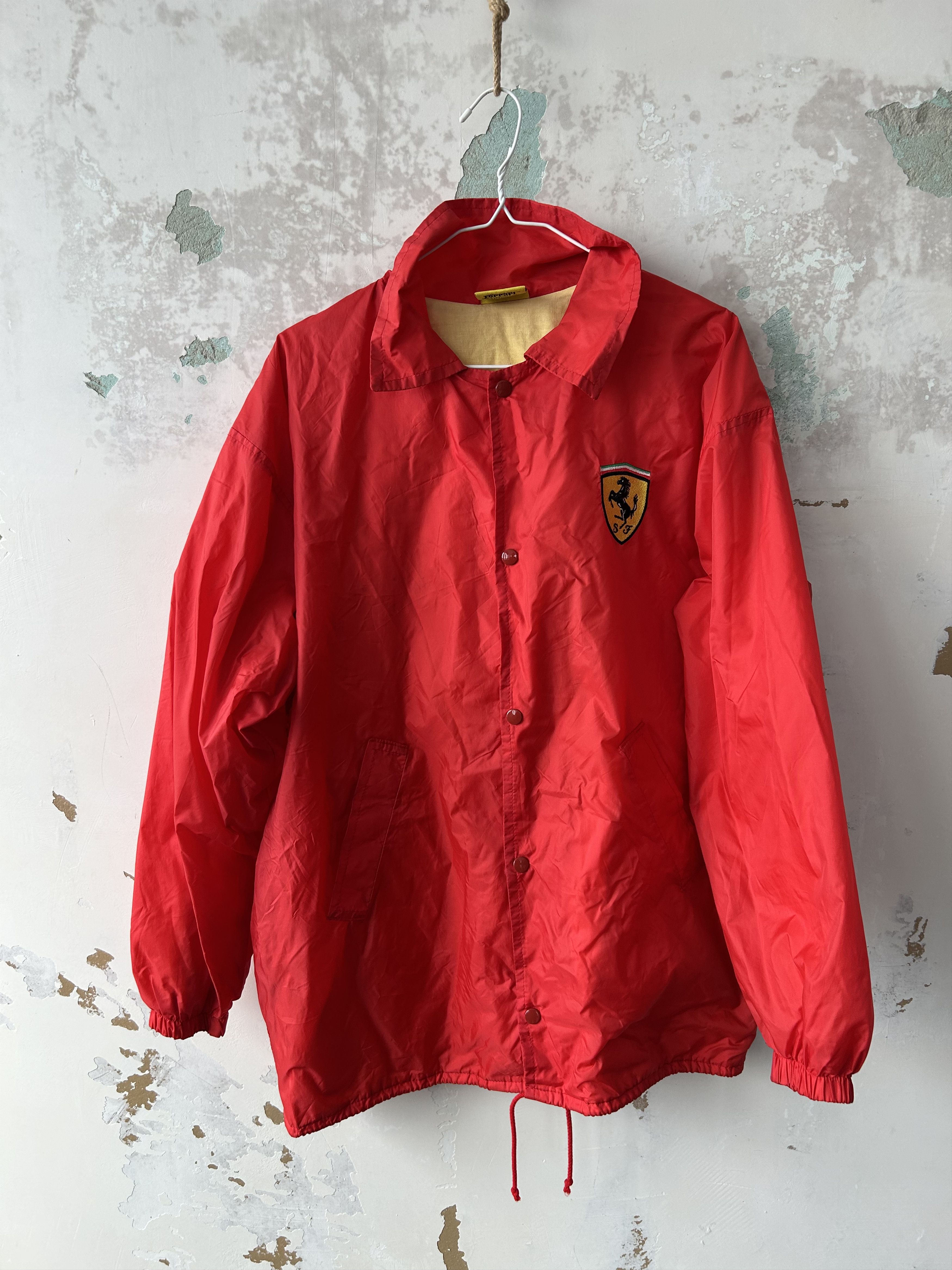 Ferrari Ferrari Vintage Racing Jacket Red Mens L Size US L / EU 52-54 / 3 - 1 Thumbnail