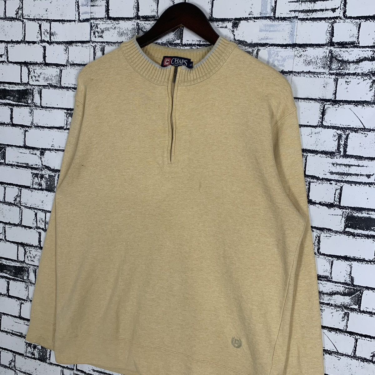 Chaps × Designer × Vintage Vintage Chaps Ralph Lauren American Chaps Half Zip Pullover Size US L / EU 52-54 / 3 - 2 Thumbnail