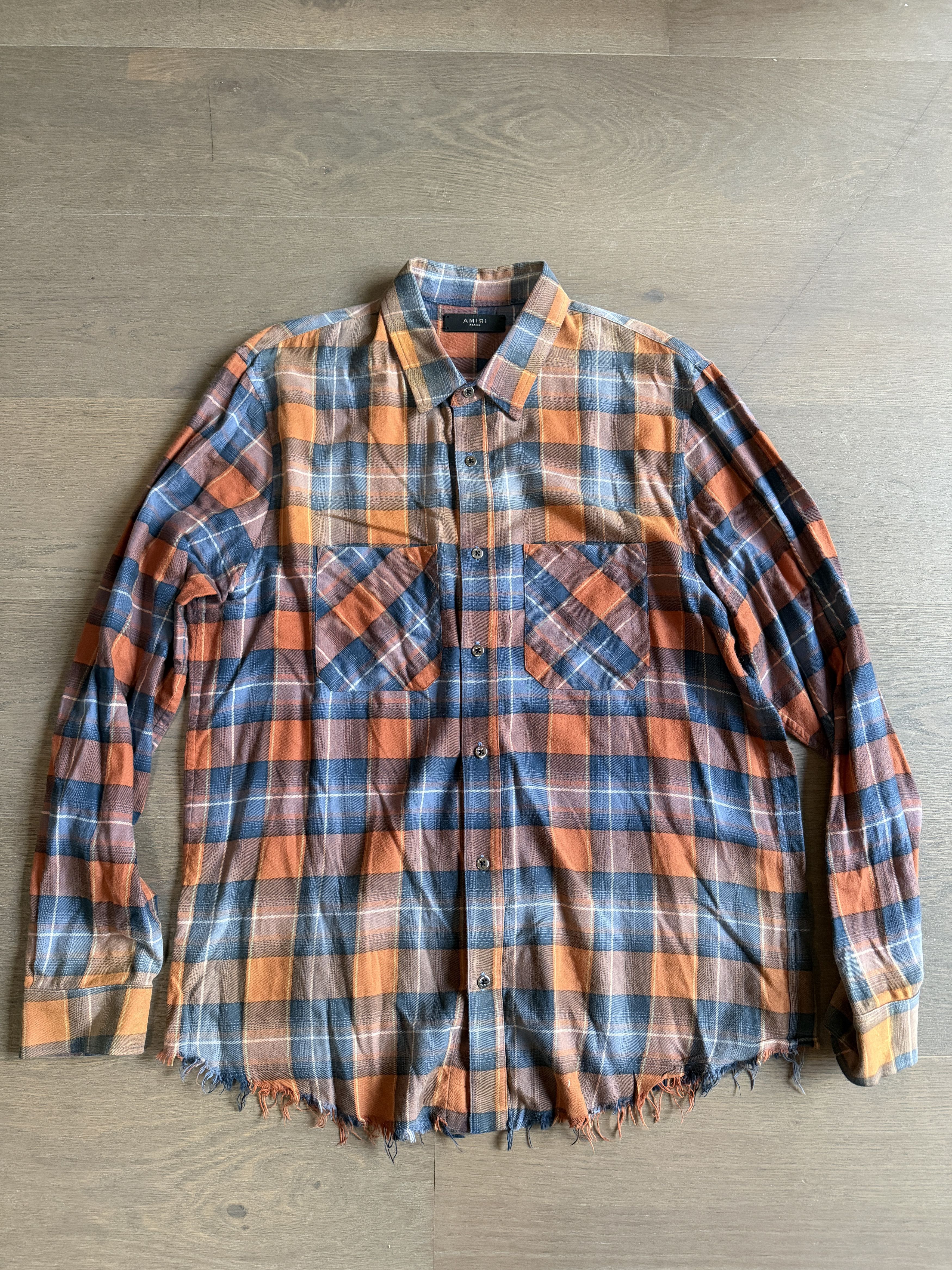 Amiri Amiri Faded Plaid Flannel Shirt XL Size US XL / EU 56 / 4 - 1 Thumbnail