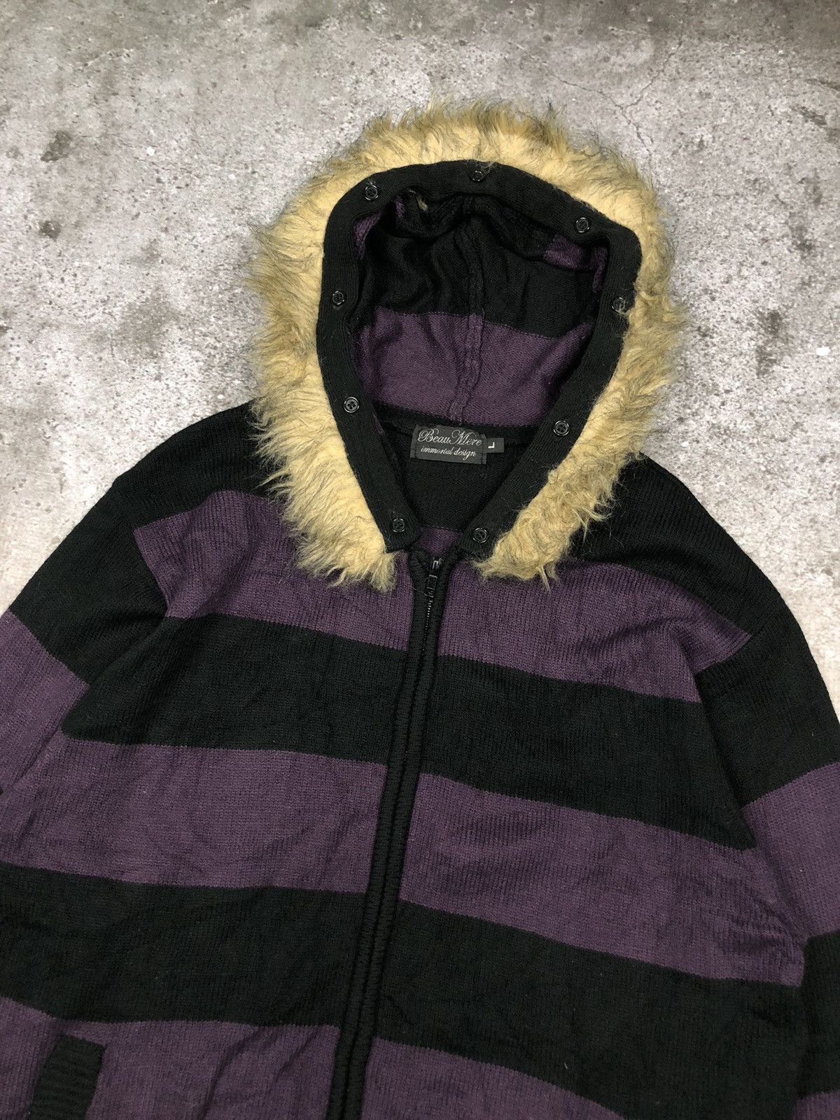 Japanese Brand BAUMERE FUR ZIPPER HOODIE Size US L / EU 52-54 / 3 - 2 Thumbnail