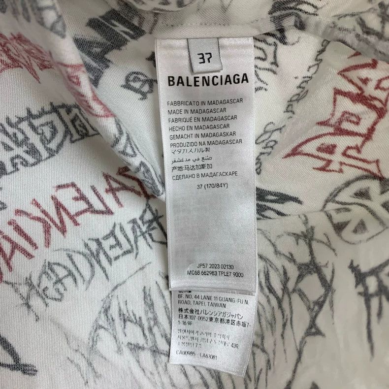 Balenciaga Balenciaga size 37 Letter print shirt Size US M / EU 48-50 / 2 - 4 Thumbnail