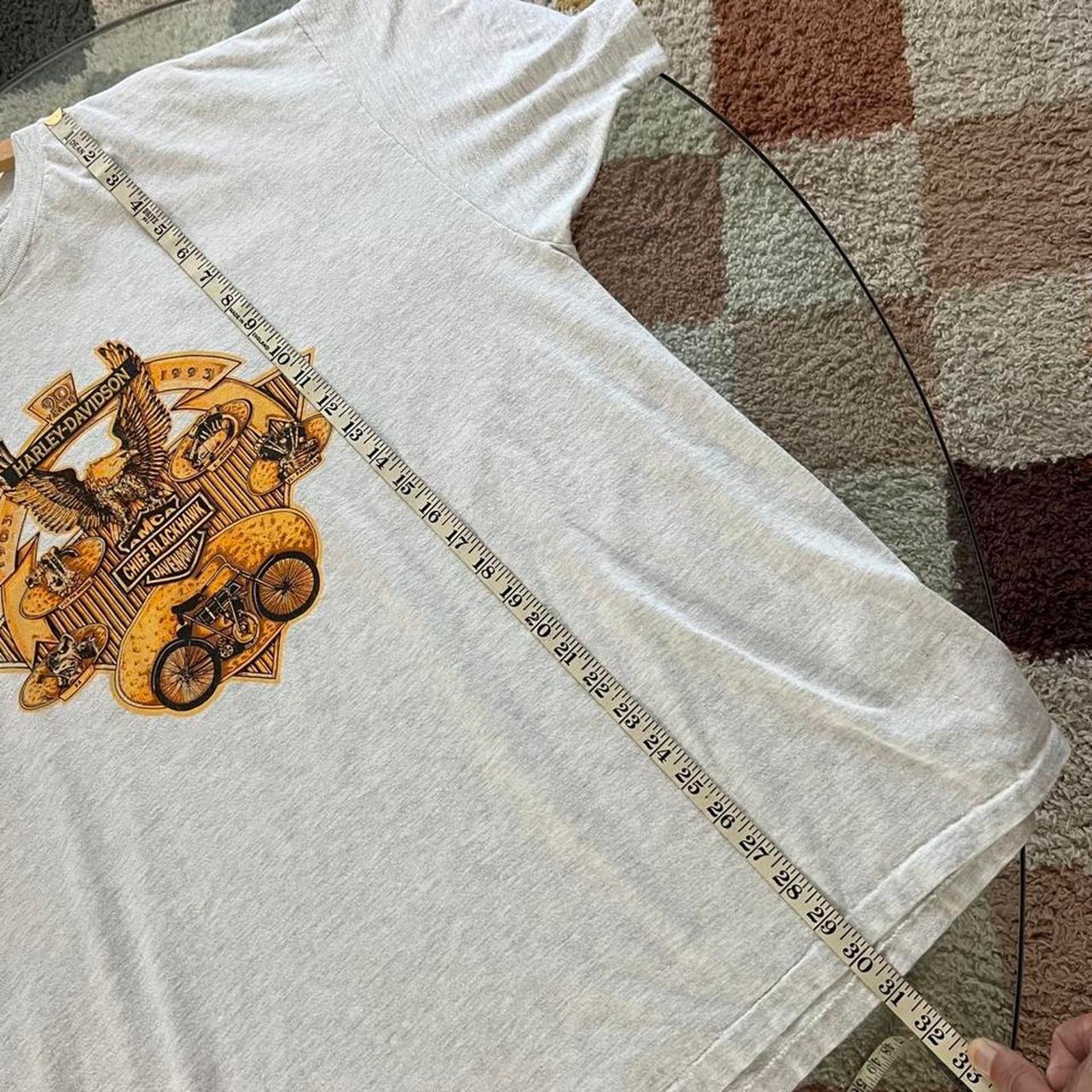 Harley Davidson 90s Harley-Davidson Tee | Chief Blackhawk 90th Anniversary Size US XL / EU 56 / 4 - 8 Thumbnail