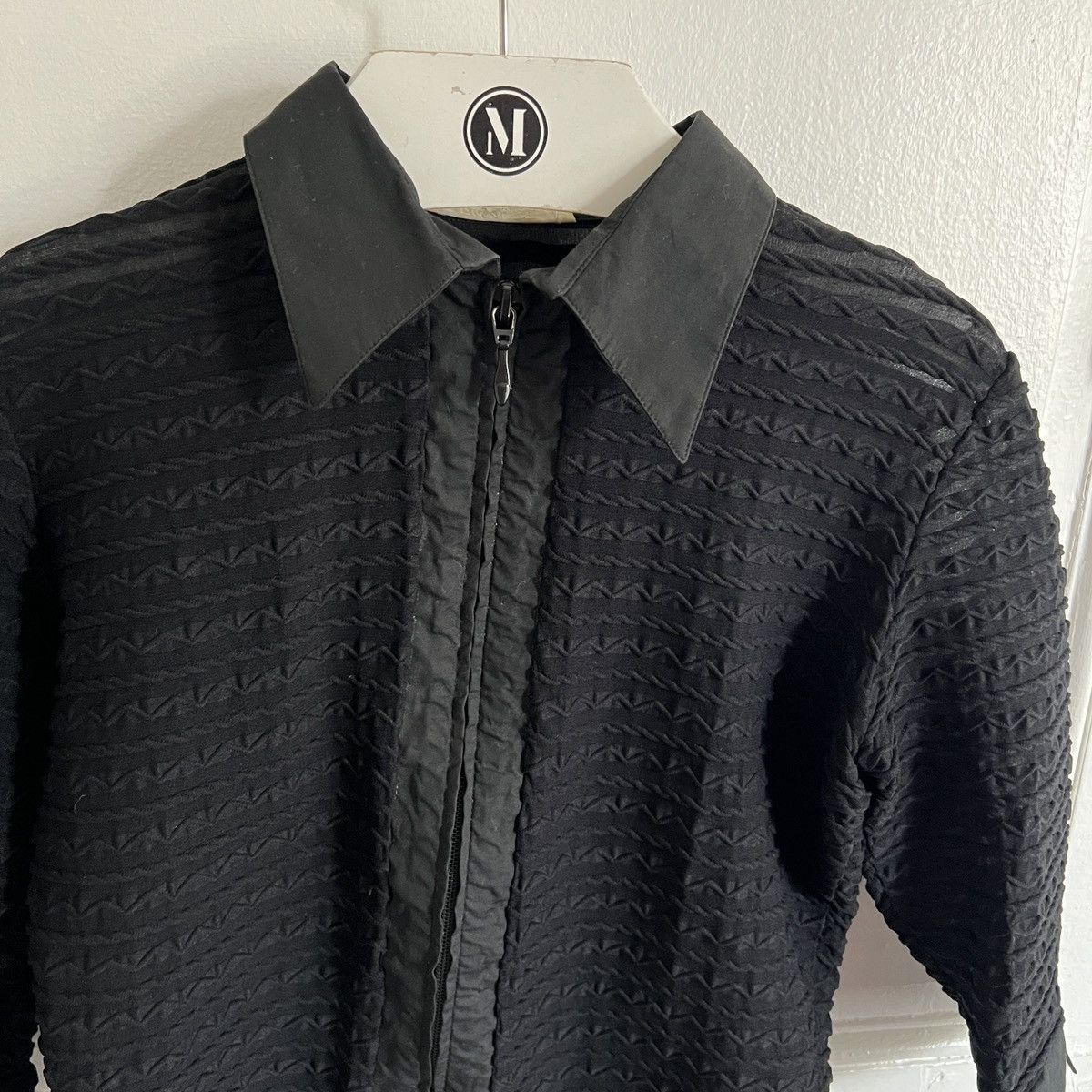 Japanese Brand × Vintage Y2K Shirt Zip Up Too Blouse like rick raf yohji cdg jpg 00s Size US M / EU 48-50 / 2 - 3 Thumbnail