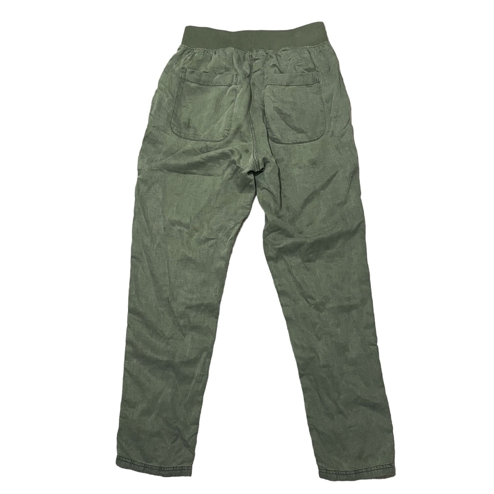 Faherty Faherty Arlie Pants Thyme Green Linen Blend Pull On Size XS Size 26" / US 2 / IT 38 - 11 Thumbnail