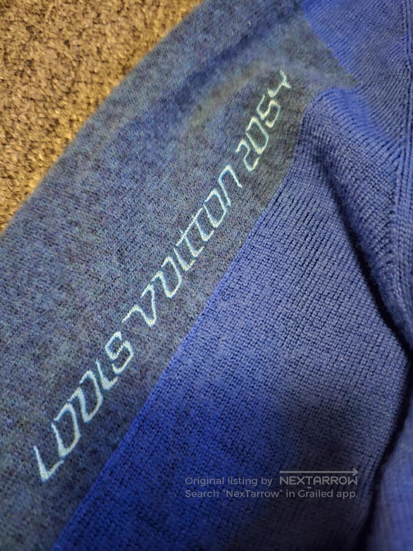 Louis Vuitton Blue Color Block Long Sleeve Sweater. Size US L / EU 52-54 / 3 - 3 Thumbnail