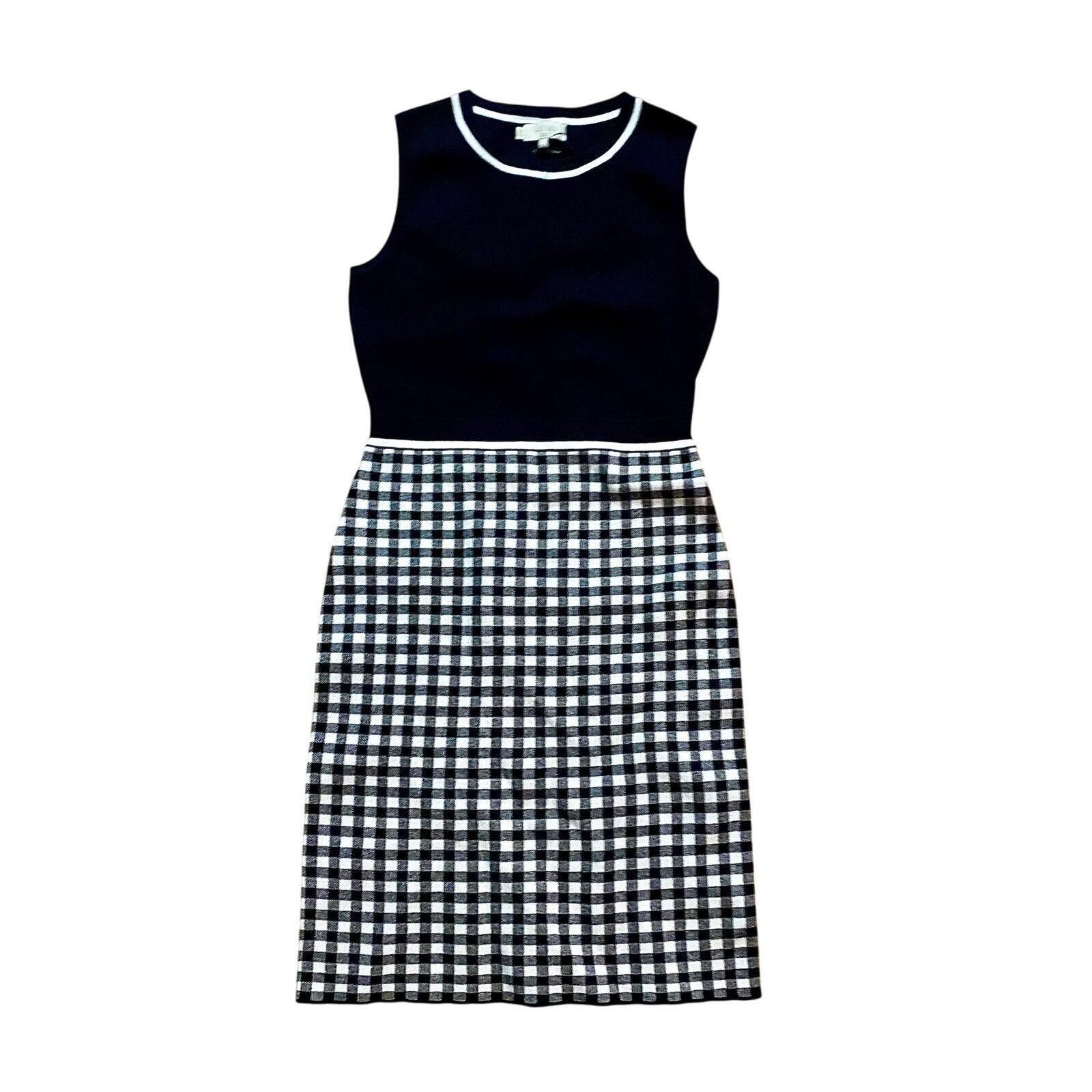 Other Hobbs London Saffi Knitted Dress Navy Ivory Womens 6 Size M / US 6-8 / IT 42-44 - 8 Thumbnail