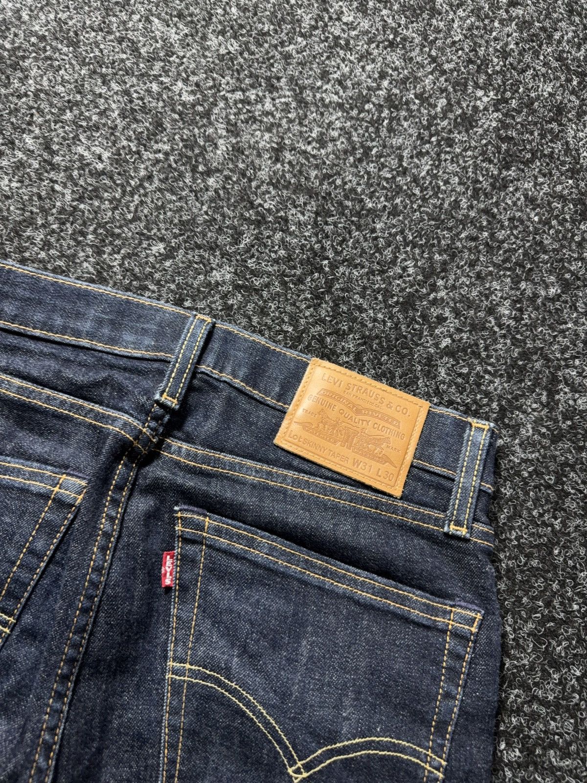 Levi's 00s Levis 510 USA Western Skinny Taper Raw Denim Jeans W31 Size US 31 - 16 Thumbnail