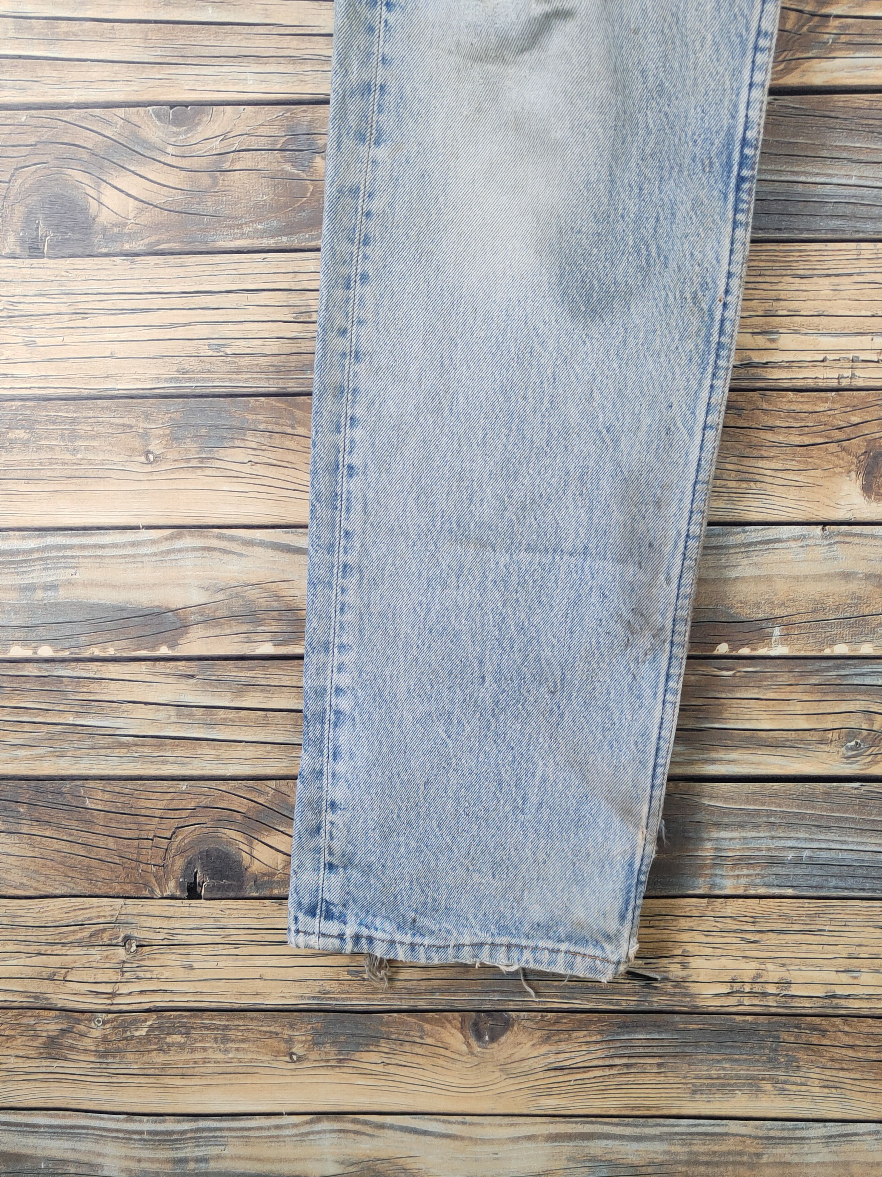 Levi's Levi's Light Blue Distressed Ripped denim Jeans #W1588 Size US 34 / EU 50 - 4 Thumbnail