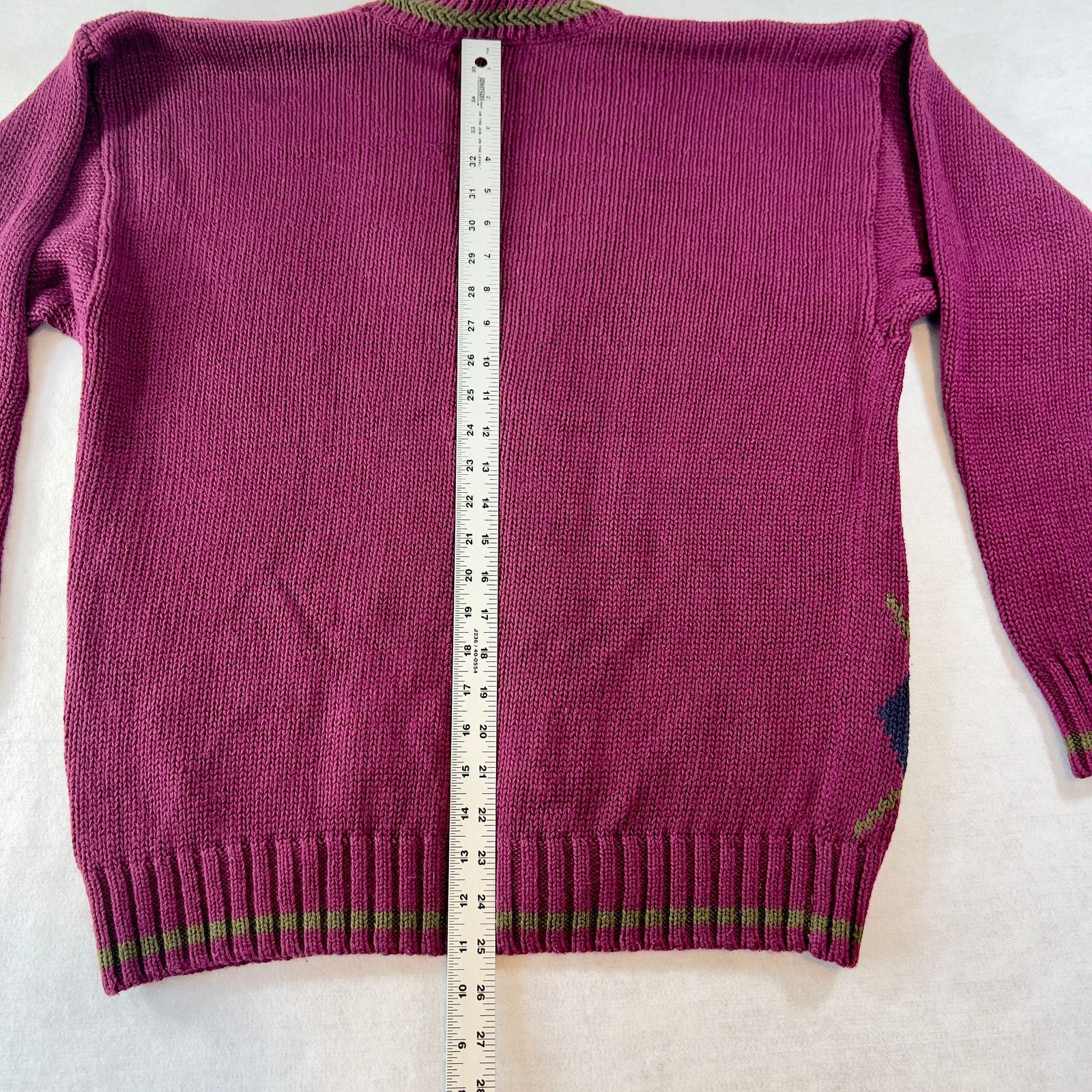 Other Empress Sportswear LTD Cardigan Sweater Woman L Purple Argyl Size L / US 10 / IT 46 - 8 Thumbnail