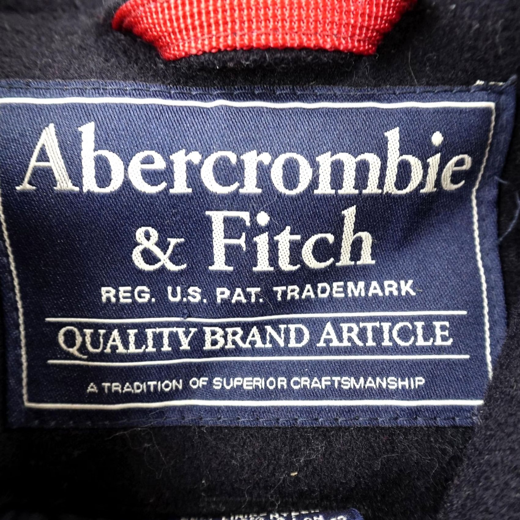 Abercrombie & Fitch VINTAGE Abercrombie & Fitch Jacket Mens L Black Wool Full Zip Bomber Coat 90s Y2K 00s Size US L / EU 52-54 / 3 - 5 Thumbnail