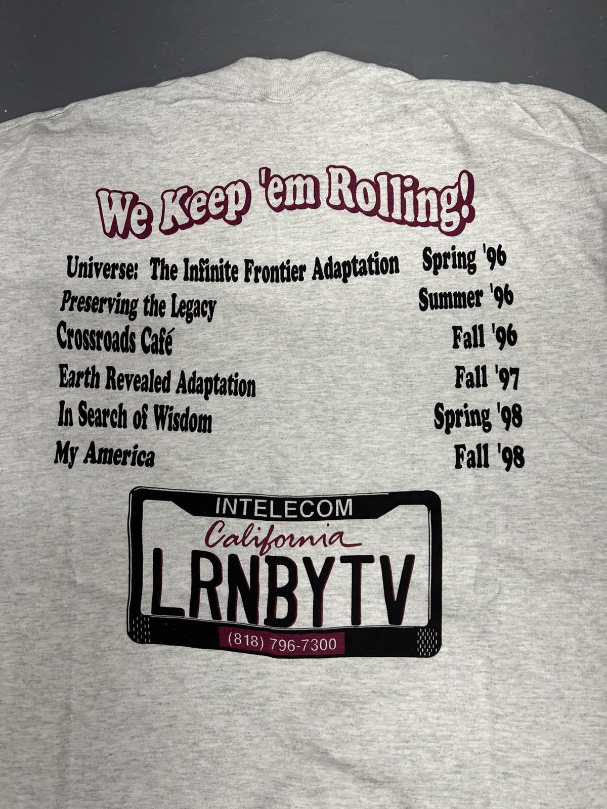 Vintage Crazy Vintage 90s Essential Intelecom Graphic Grey T-shirt Size US L / EU 52-54 / 3 - 2 Thumbnail