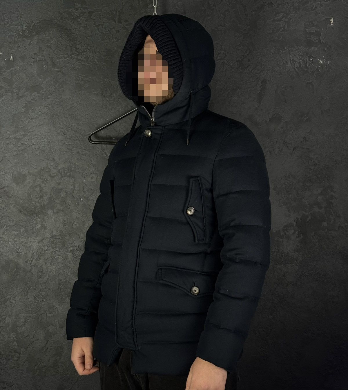 Herno HERNO Norfolk Men's Down Jacket Navy Blue Size 50 Size US M / EU 48-50 / 2 - 1 Thumbnail