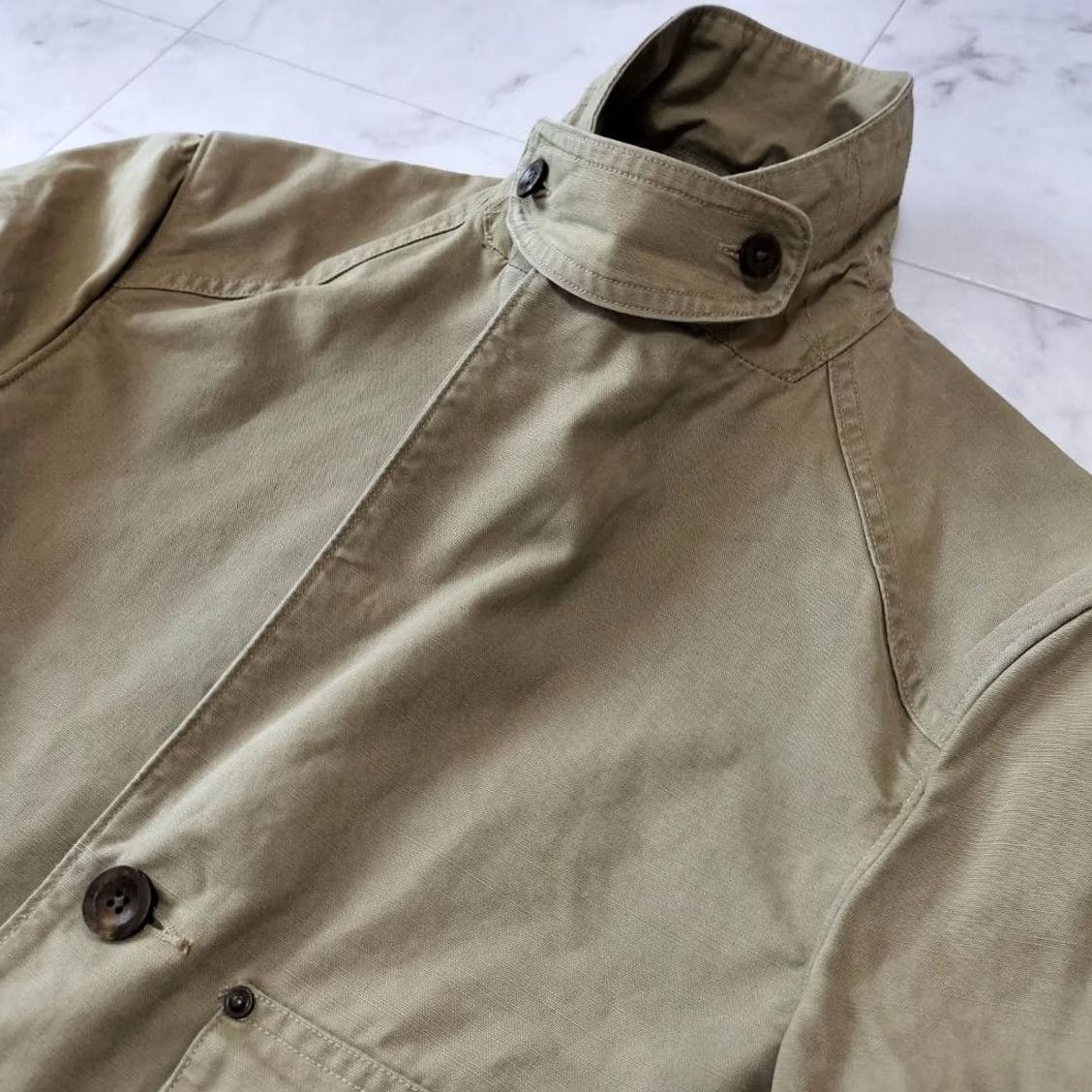 Ralph Lauren RRL Ralph Lauren Hunting Jacket Beige Cotton Canvas Size XS Men's Size US XS / EU 42 / 0 - 5 Thumbnail