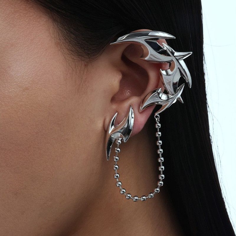 Jewelry Punk Dart Irregular Tassel Earrings Size ONE SIZE - 4 Thumbnail