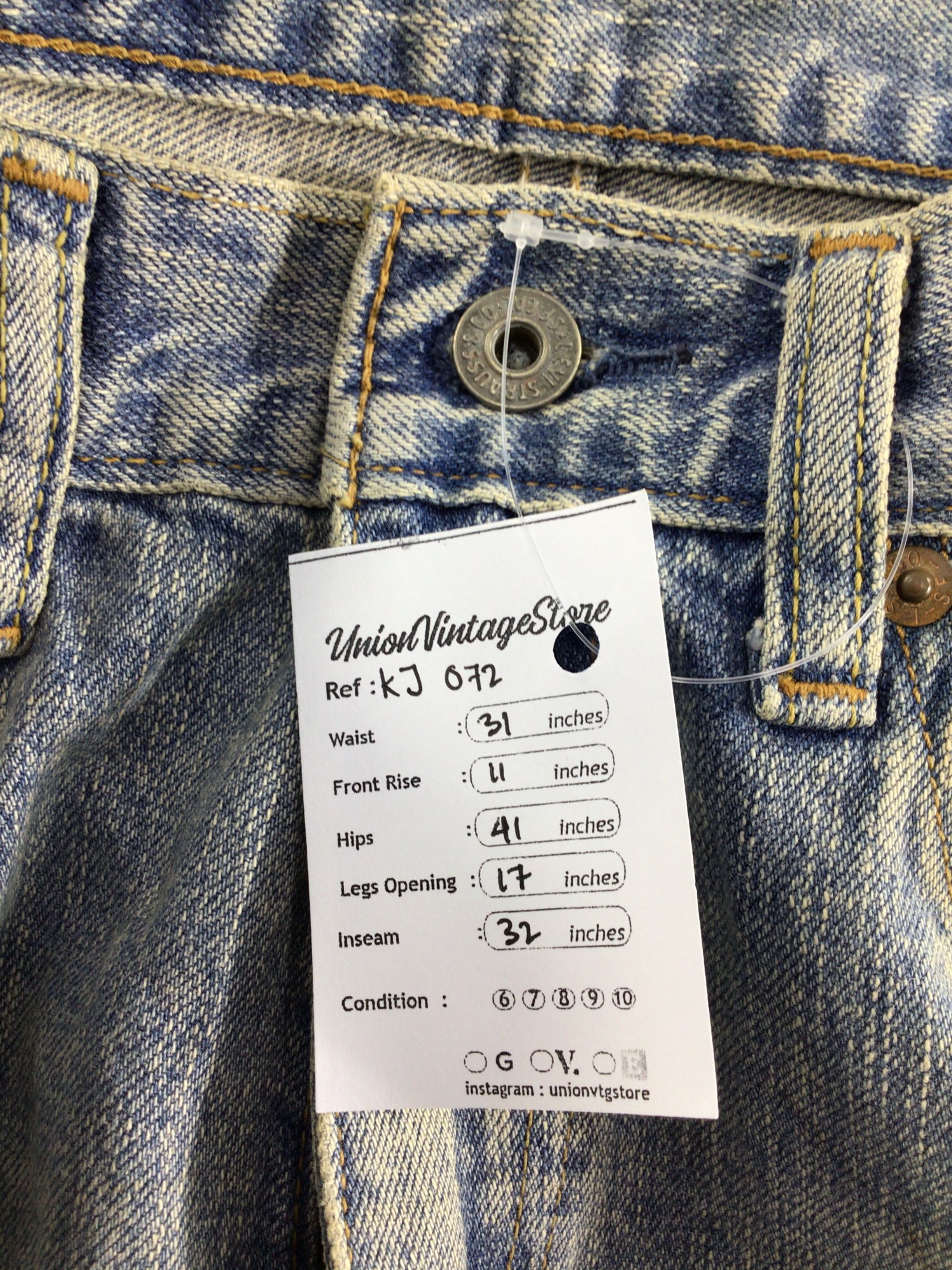 Levi's Vintage Levis 502 Jeans Rusty Medium Wash Denim KJ072 Size US 31 - 11 Thumbnail