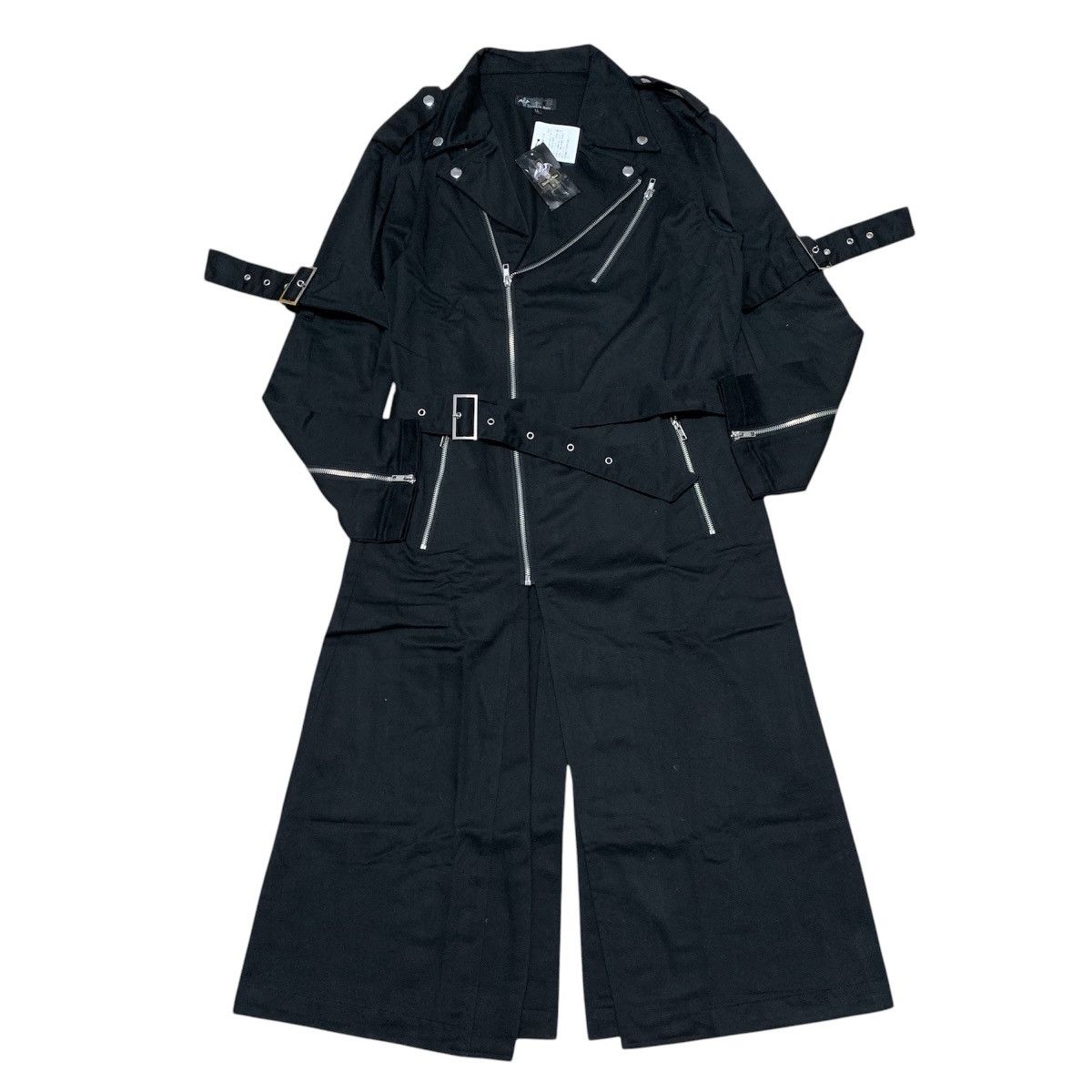 Japanese Brand Devil N Bass Asymmetrical Long Coat Gothic Vkeii Lgb Style Size US L / EU 52-54 / 3 - 1 Thumbnail