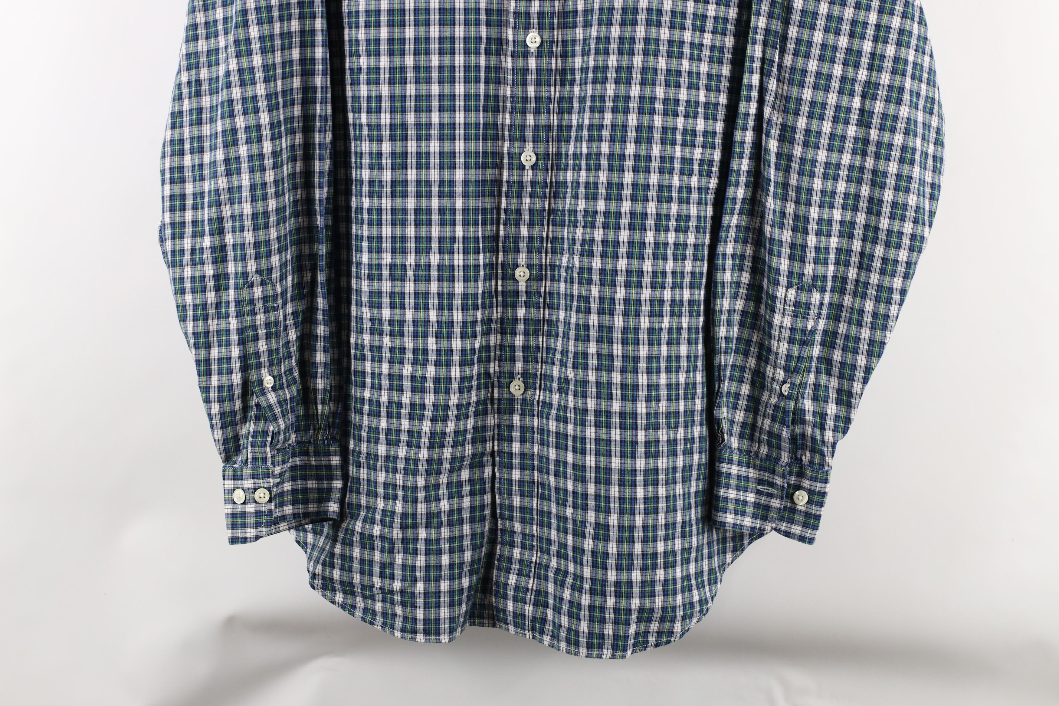 Brooks Brothers × Vintage Vintage Brooks Brothers Cotton Button Down Shirt Plaid Size US M / EU 48-50 / 2 - 3 Thumbnail