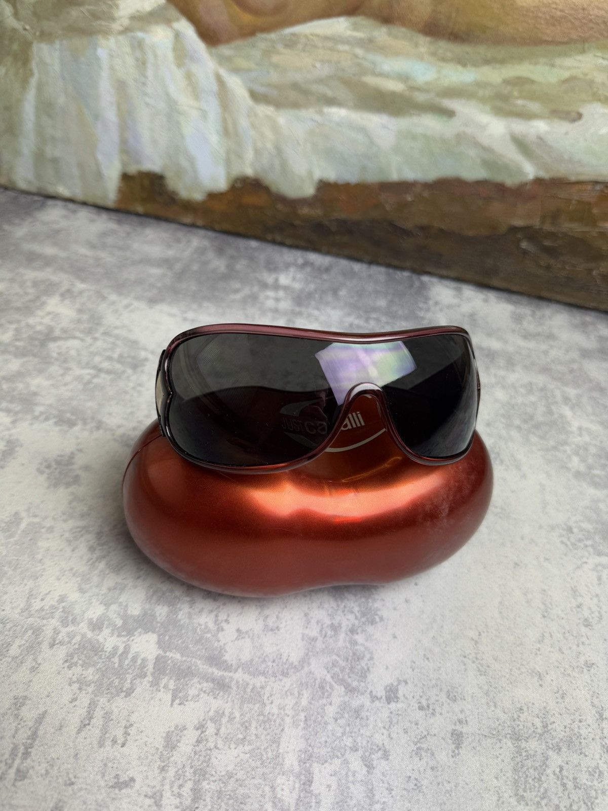 RARE Roberto Cavalli Y2K Mask/Shield Luxury Sunglasses