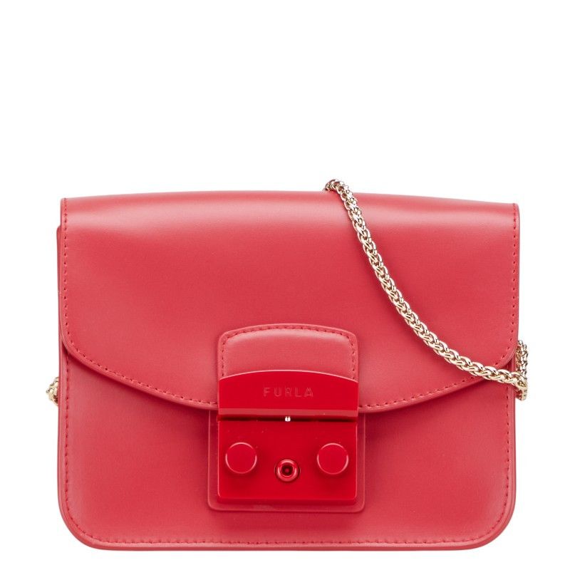Furla Furla Logo Leather Shoulder Bag Leather Shoulder Bag DUTY FREE for USA
