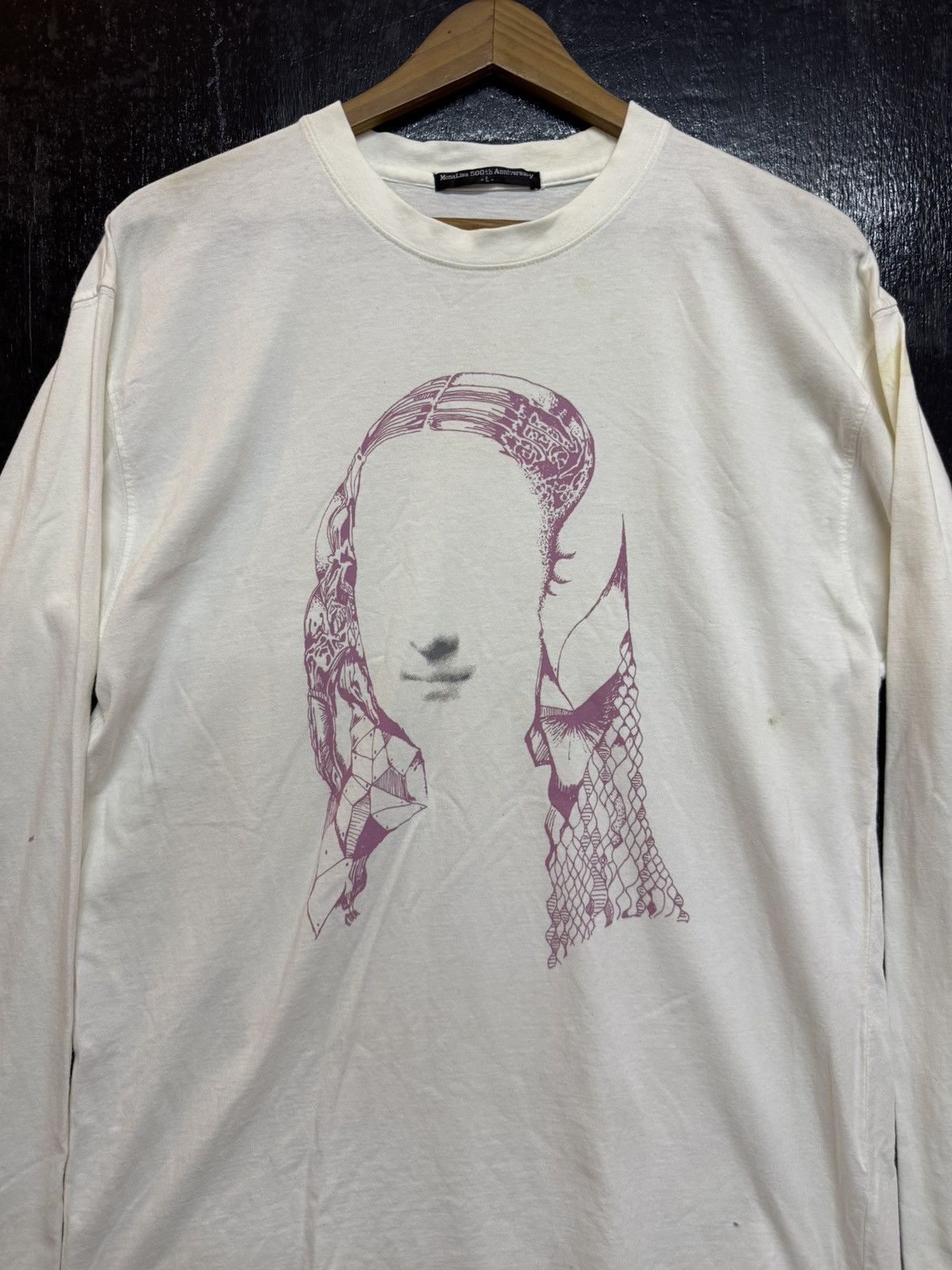 Vintage Monalisa 500th Anniversary white tee Size US L / EU 52-54 / 3 - 1 Thumbnail