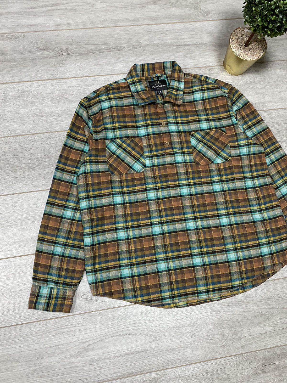 Nigel Cabourn NIGEL CABOURN RARE Check three button up overshirt Size US L / EU 52-54 / 3 - 2 Thumbnail