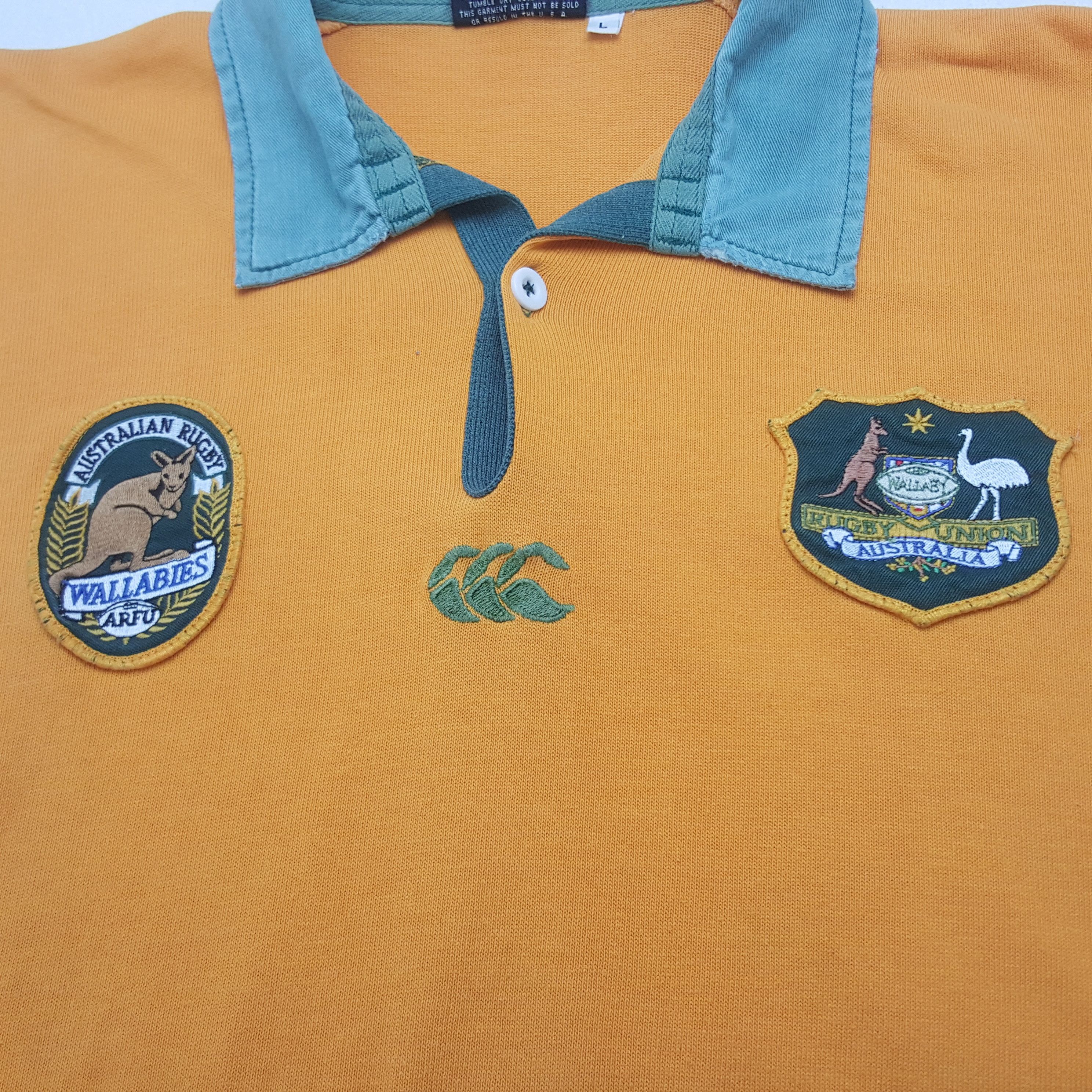 Canterbury of New Zealand Vintage Canterbury AUSTRALIA RUGBY SPORT Polos Shirt Size US L / EU 52-54 / 3 - 6 Thumbnail