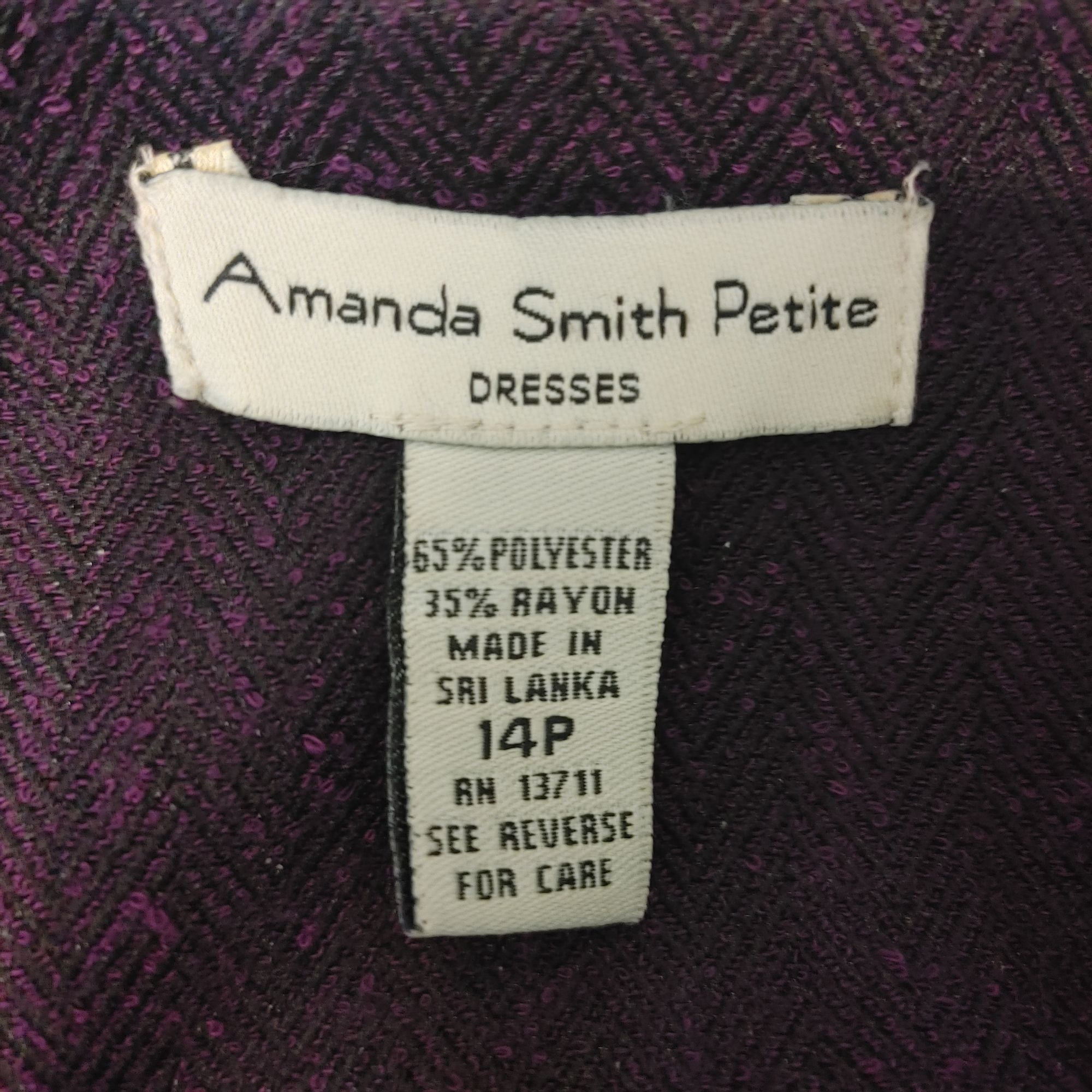 Other AMANDA SMITH PETITE Womens 14 Petite Purple Black Two Piece Size XL / US 12-14 / IT 48-50 - 4 Thumbnail