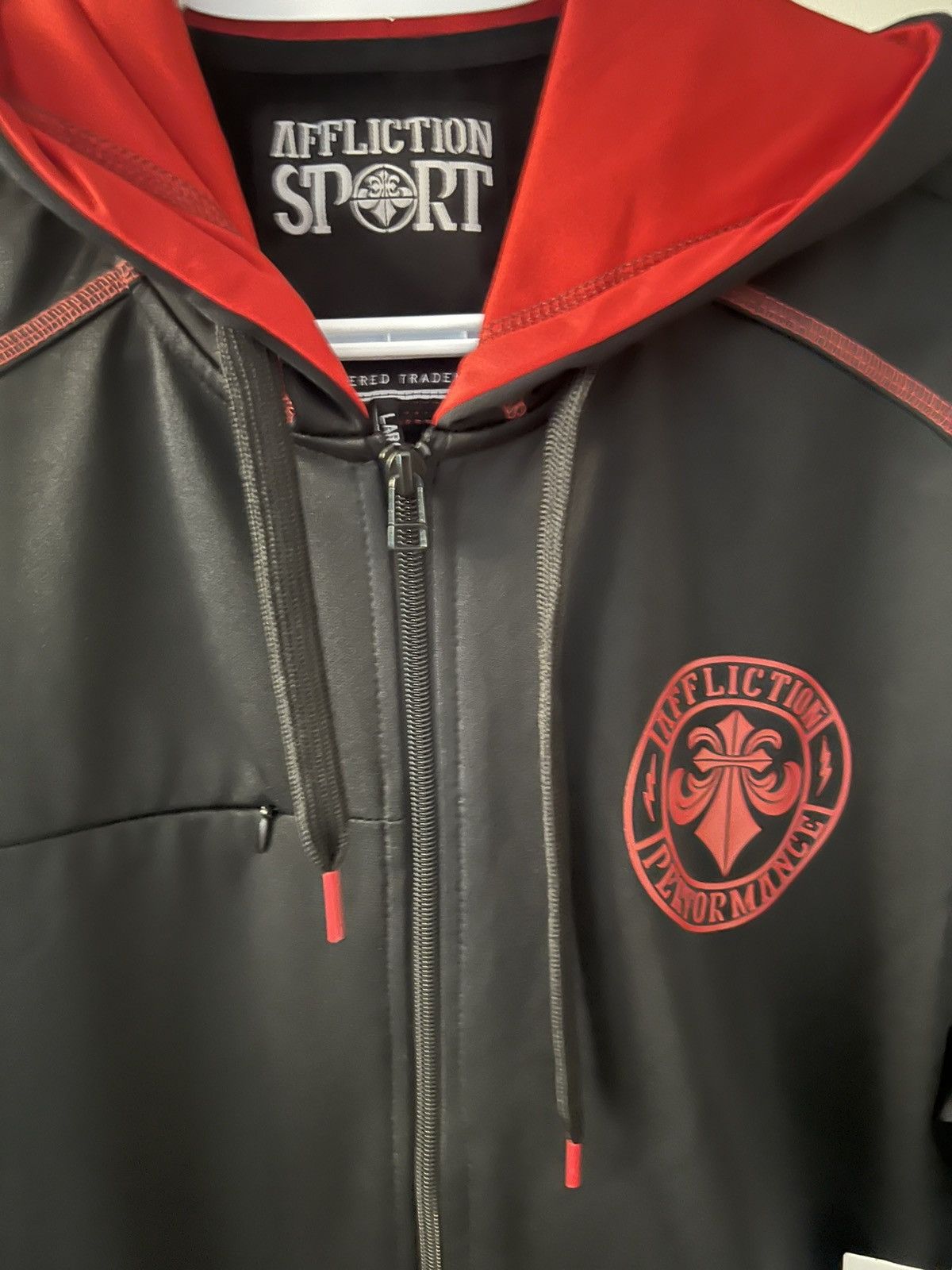 Affliction × Japanese Brand Rare Affliction Sport Performance Zip Hoodie NWT UFC Era Size US L / EU 52-54 / 3 - 2 Thumbnail