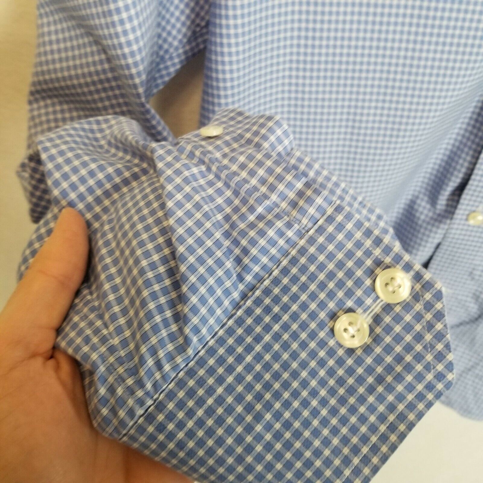 Eton Eton Mens Gingham Dress Shirt Size 44 Classic Formal Career Size US S / EU 44-46 / 1 - 4 Thumbnail