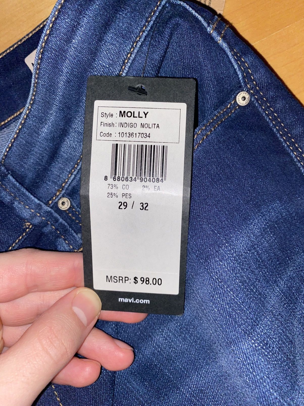 Mavi Mavi Jean Molly Indigo Nolita Size 29" - 4 Thumbnail