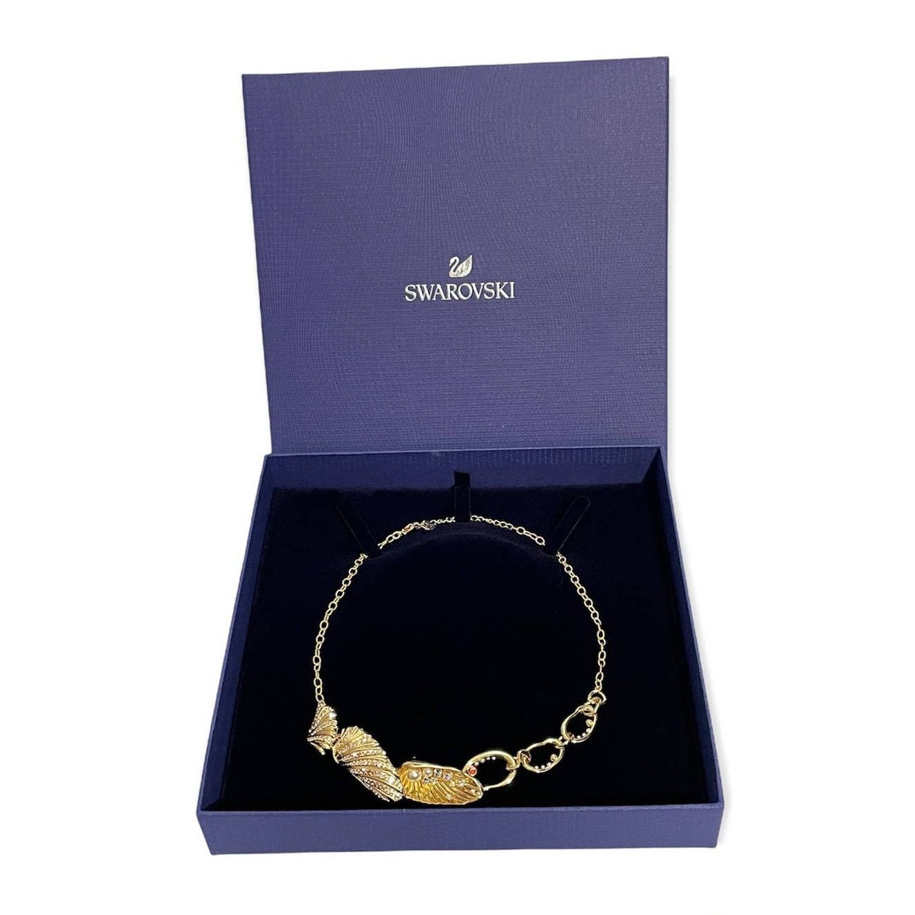 Swarovski Swarovski Shell Gold Tone And Crystal Necklace New Size ONE SIZE - 4 Thumbnail