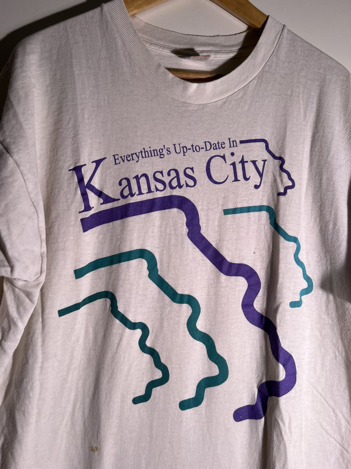 Vintage 90’s VTG Vintage Kansas City Missouri Retro Streetwear Shirt Size US XL / EU 56 / 4 - 3 Thumbnail