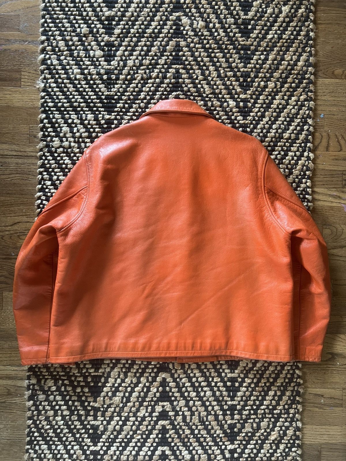 Yohji Yamamoto Yohji Yamamoto Pour Homme AW91 Red/Orange Leather Jacket Size US S / EU 44-46 / 1 - 6 Thumbnail
