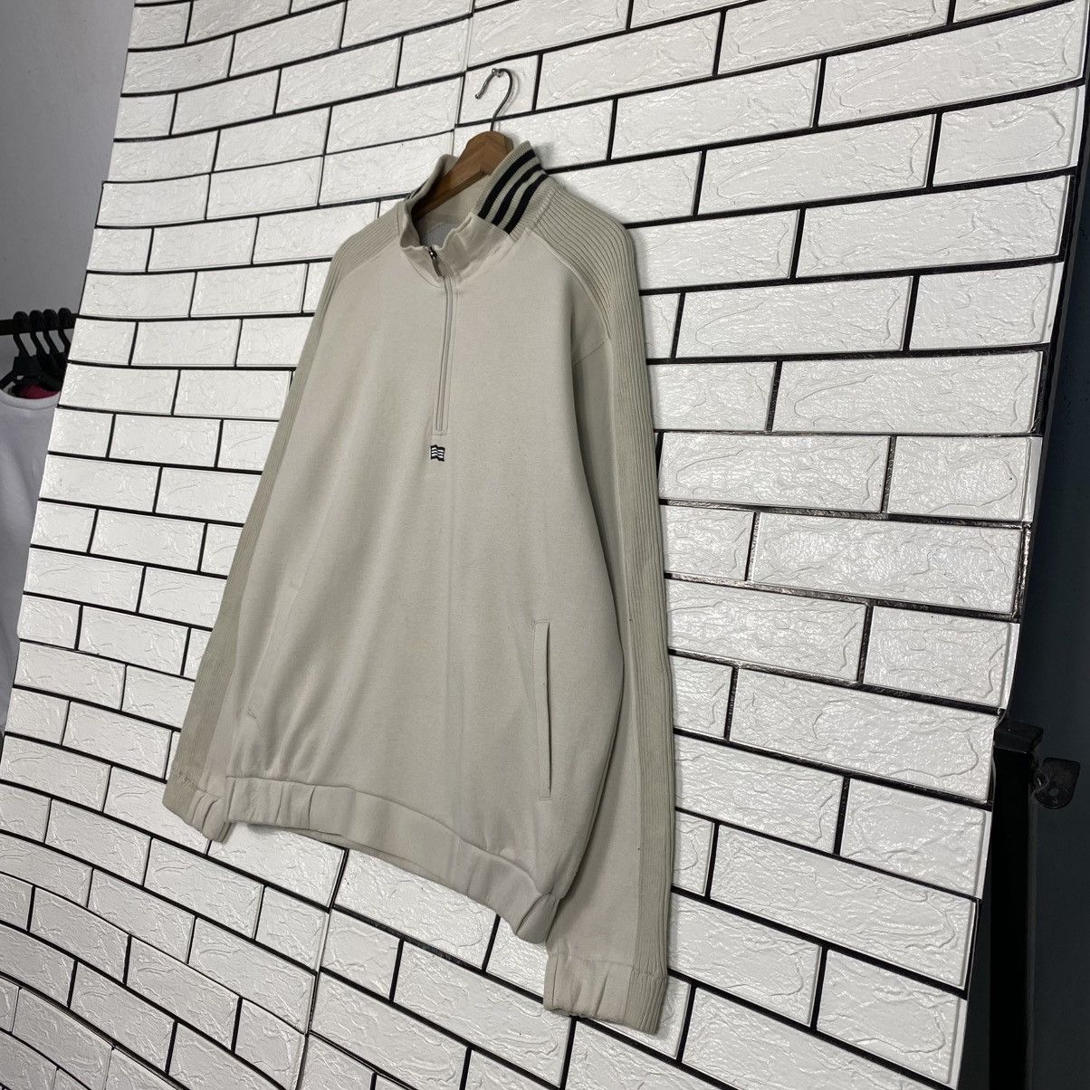 Adidas Anorak Half Zipper Sweater Adidas Size US L / EU 52-54 / 3 - 3 Thumbnail