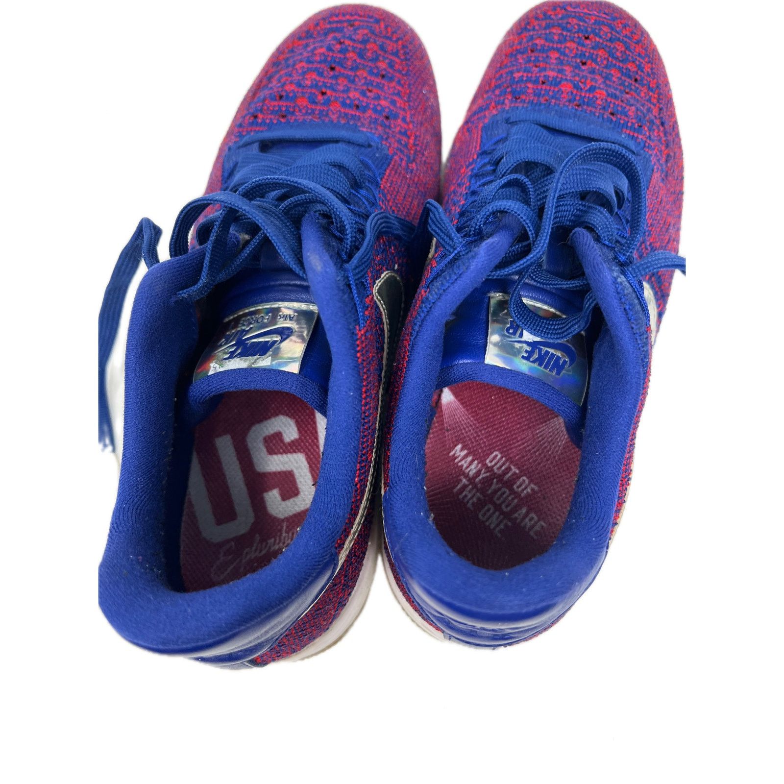 Nike Nike Air Force 1 Low Flyknit USA Purple Blue Womans 7 Size US 7 / IT 37 - 6 Thumbnail