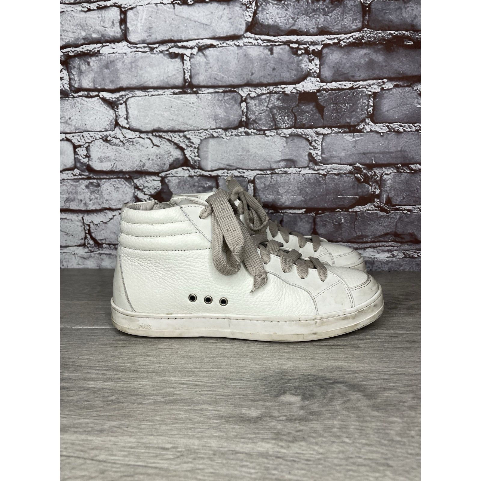 P448 P448 Mid Skate Luxury Leather Styling Off-White Gray Lace Wo Size US 6.5 / IT 36.5 - 16 Thumbnail
