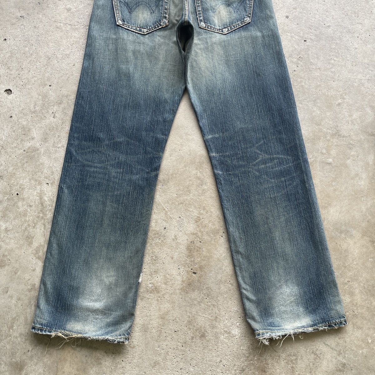 Japanese Brand Vintage Edwin 504 Distressed Mudwash Faded Pants Jeans W34 Size US 34 / EU 50 - 10 Thumbnail