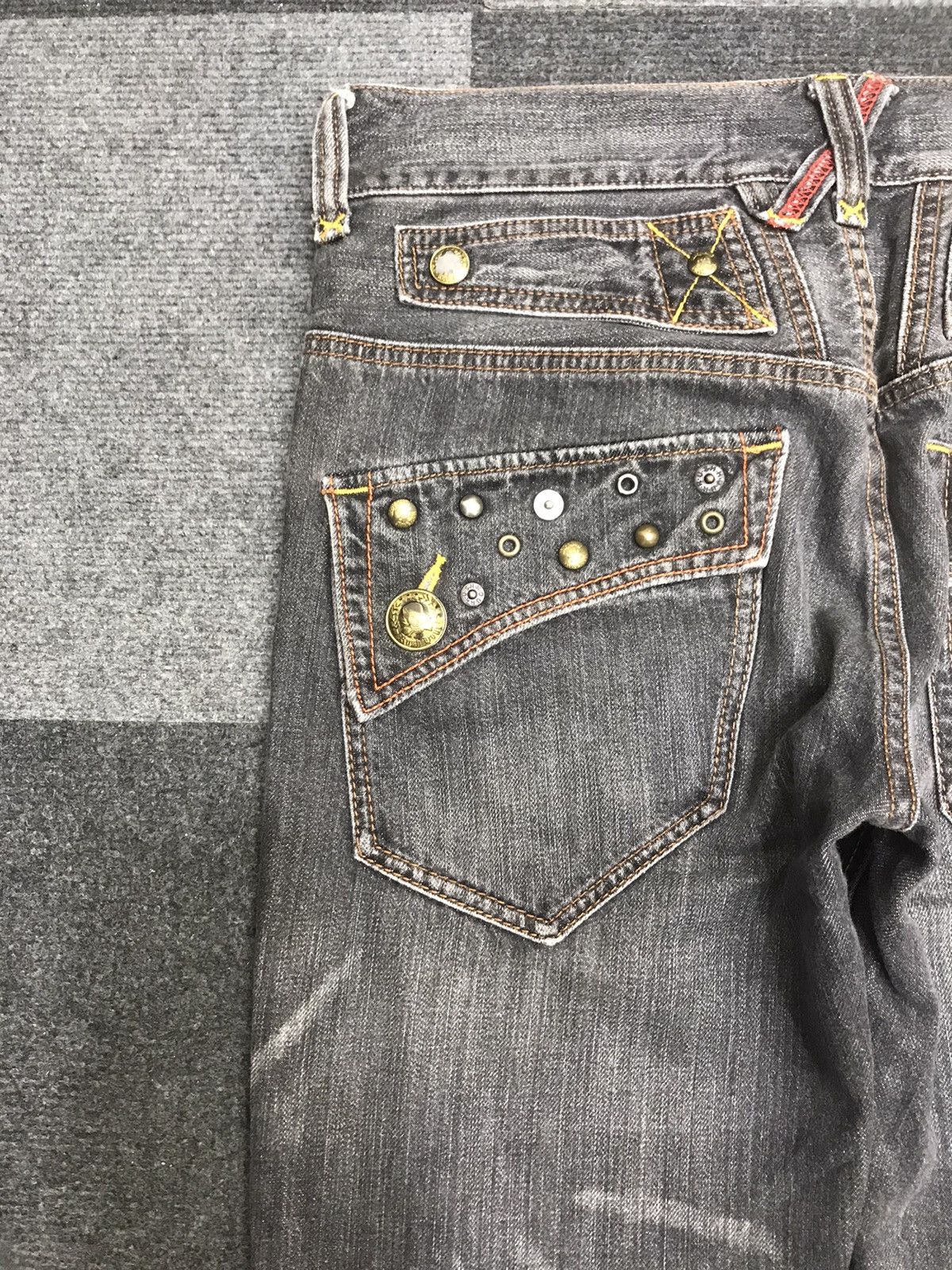 Japanese Brand 💥FLARE💥Archival RushHour Japan Black Stone Wash Denim F168 Size US 32 / EU 48 - 11 Thumbnail