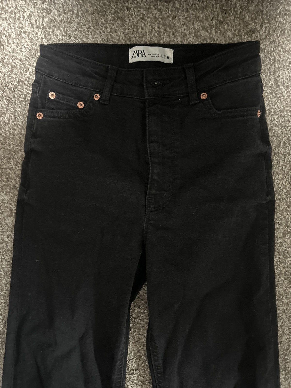 Zara Black womans bootleg zara jeans size us 2 Size 26" / US 2 / IT 38 - 3 Thumbnail