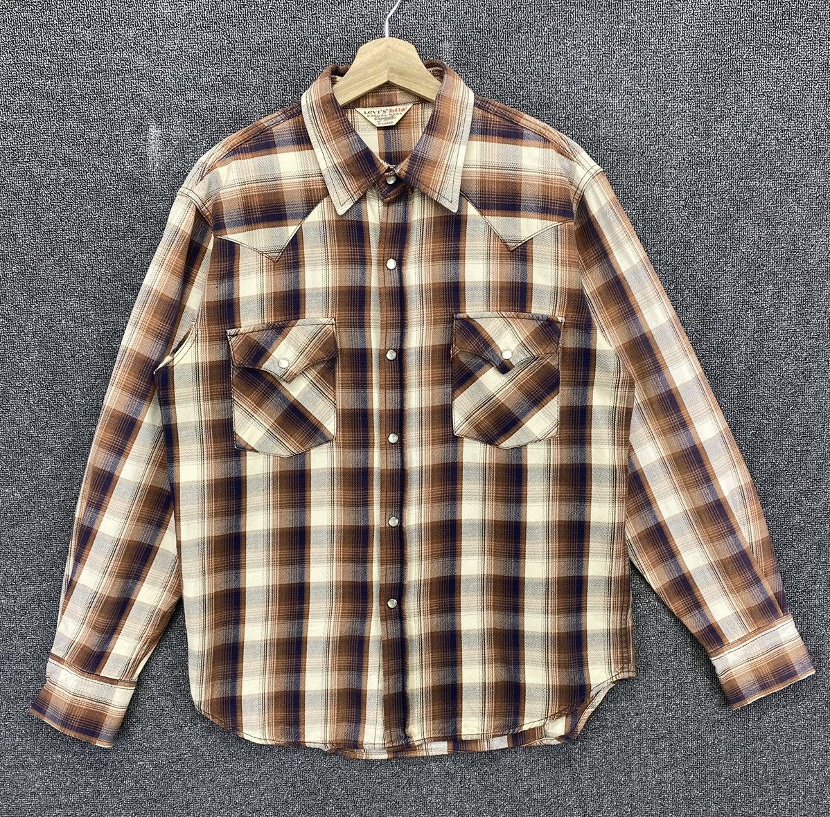 Levi's Vintage Levis Red Tab’s Classic Shadow Plaids Flannel Size XL / US 12-14 / IT 48-50 - 1 Thumbnail