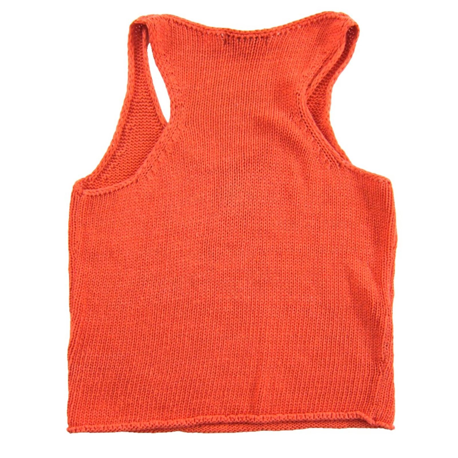 Banana Republic Banana Republic Tank Top Women Size S Knit 100% Cotton Orange Size S / US 4 / IT 40 - 2 Thumbnail