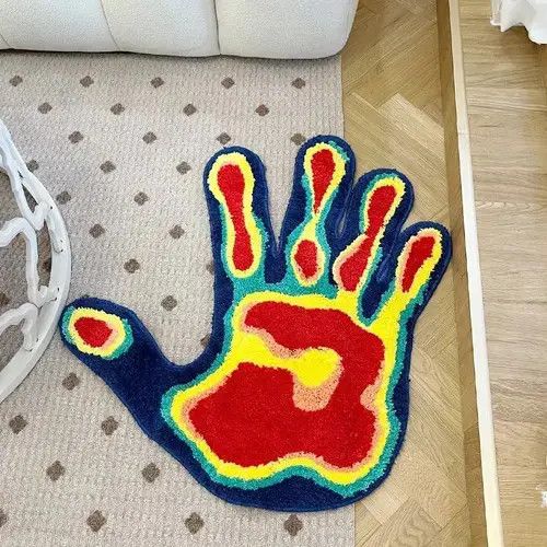 Other 3D Handmade Infra Red Palm Soft Rug Size ONE SIZE - 4 Thumbnail