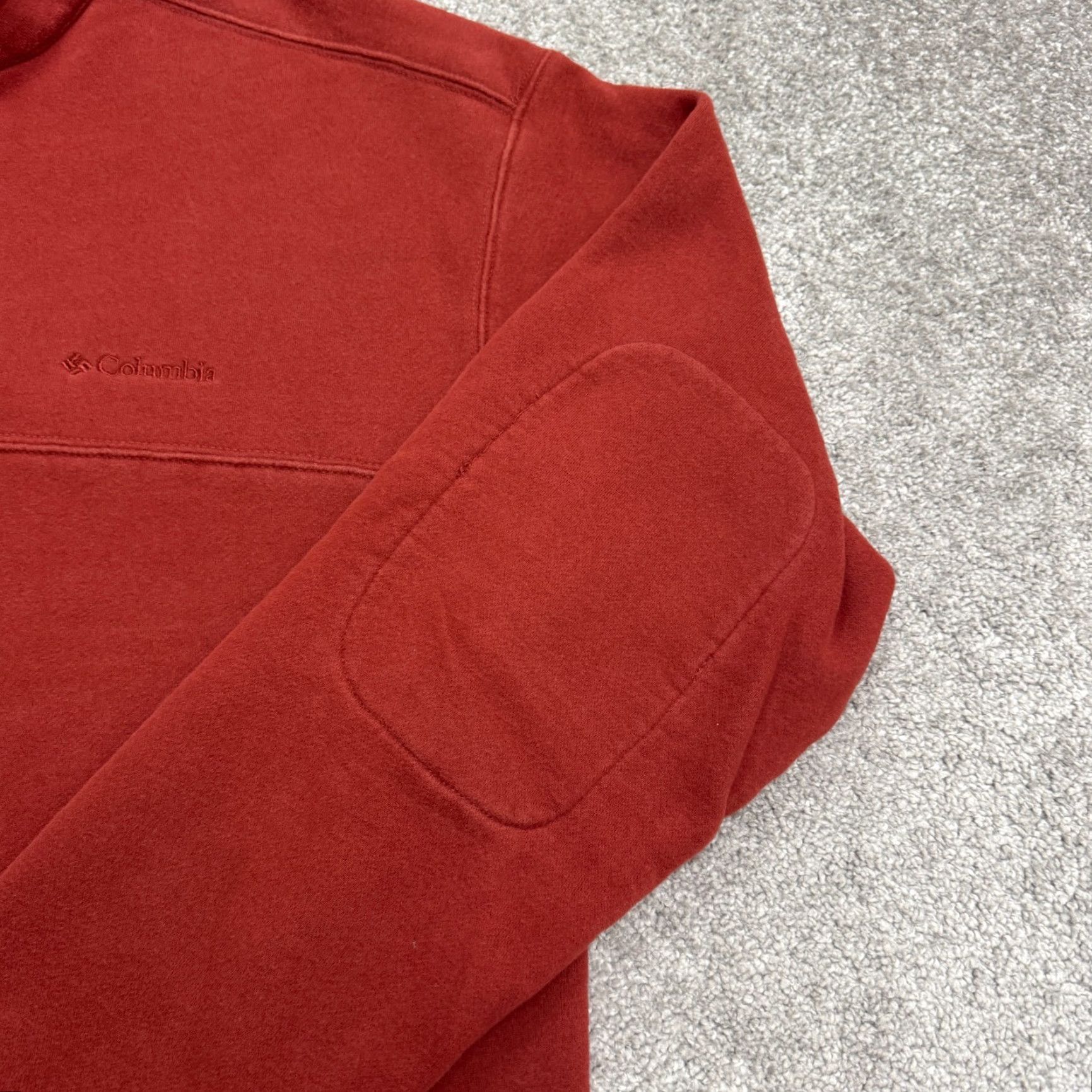 Rusty Columbia 1/4 Zip Pullover Sweatshirt Mens Large Rust Brown Fleece Outdoor Hiking Size US L / EU 52-54 / 3 - 5 Thumbnail