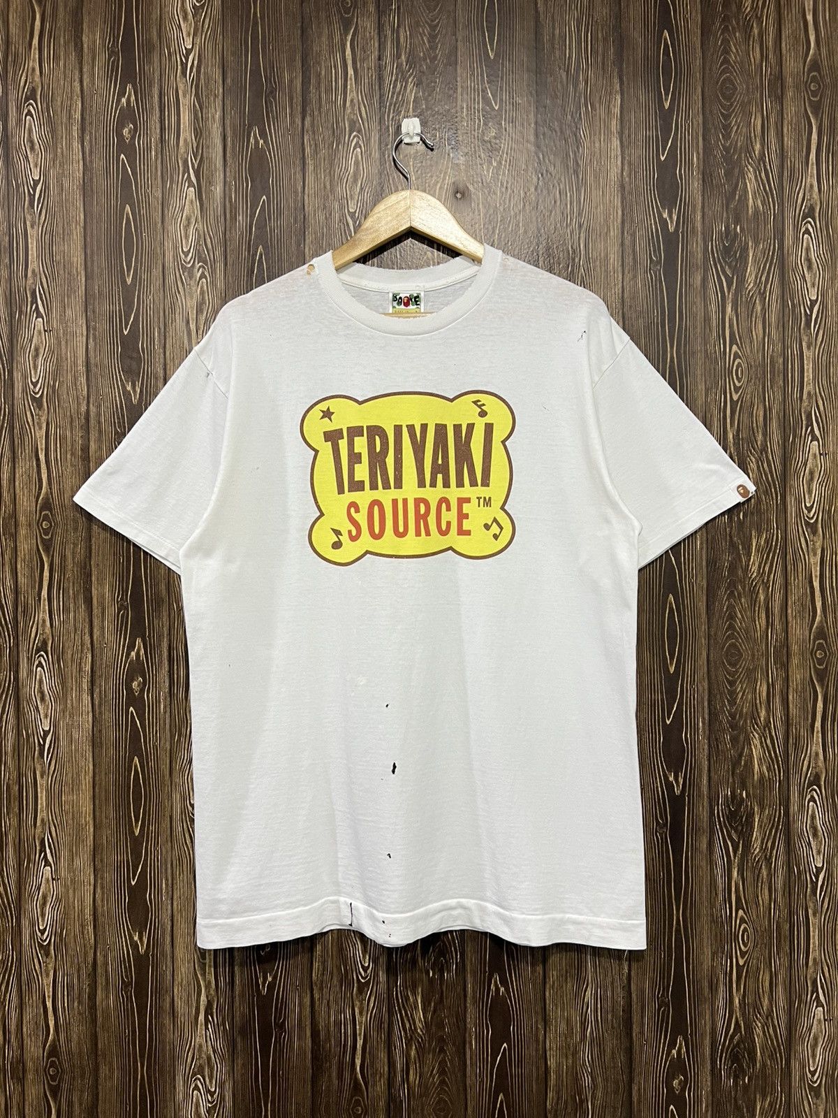 Bape Vintage A Bathing Ape Bape Teriyaki Source Distressed Tshirt Size US L / EU 52-54 / 3 - 1 Thumbnail