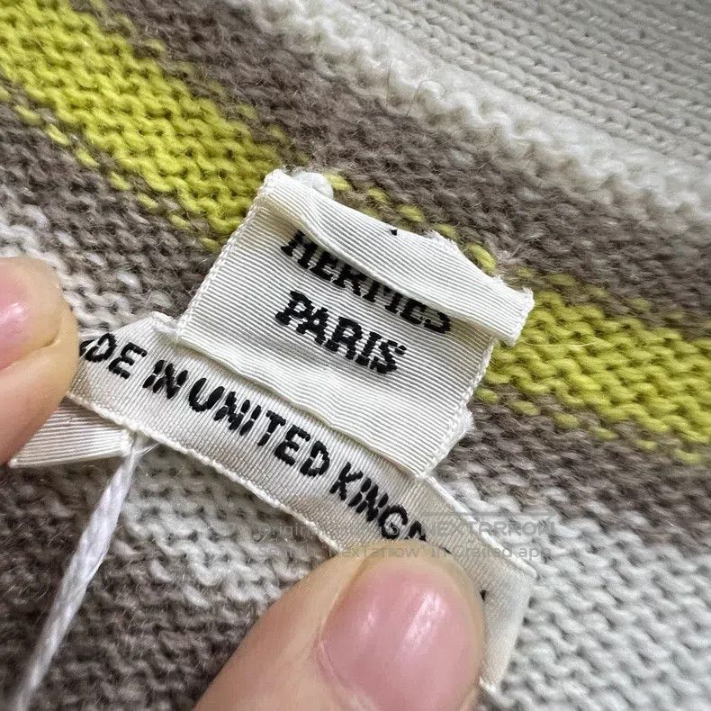 Hermes Hermes Striped Pattern Printed Cashmere Cardigan Size XS / US 0-2 / IT 36-38 - 4 Thumbnail