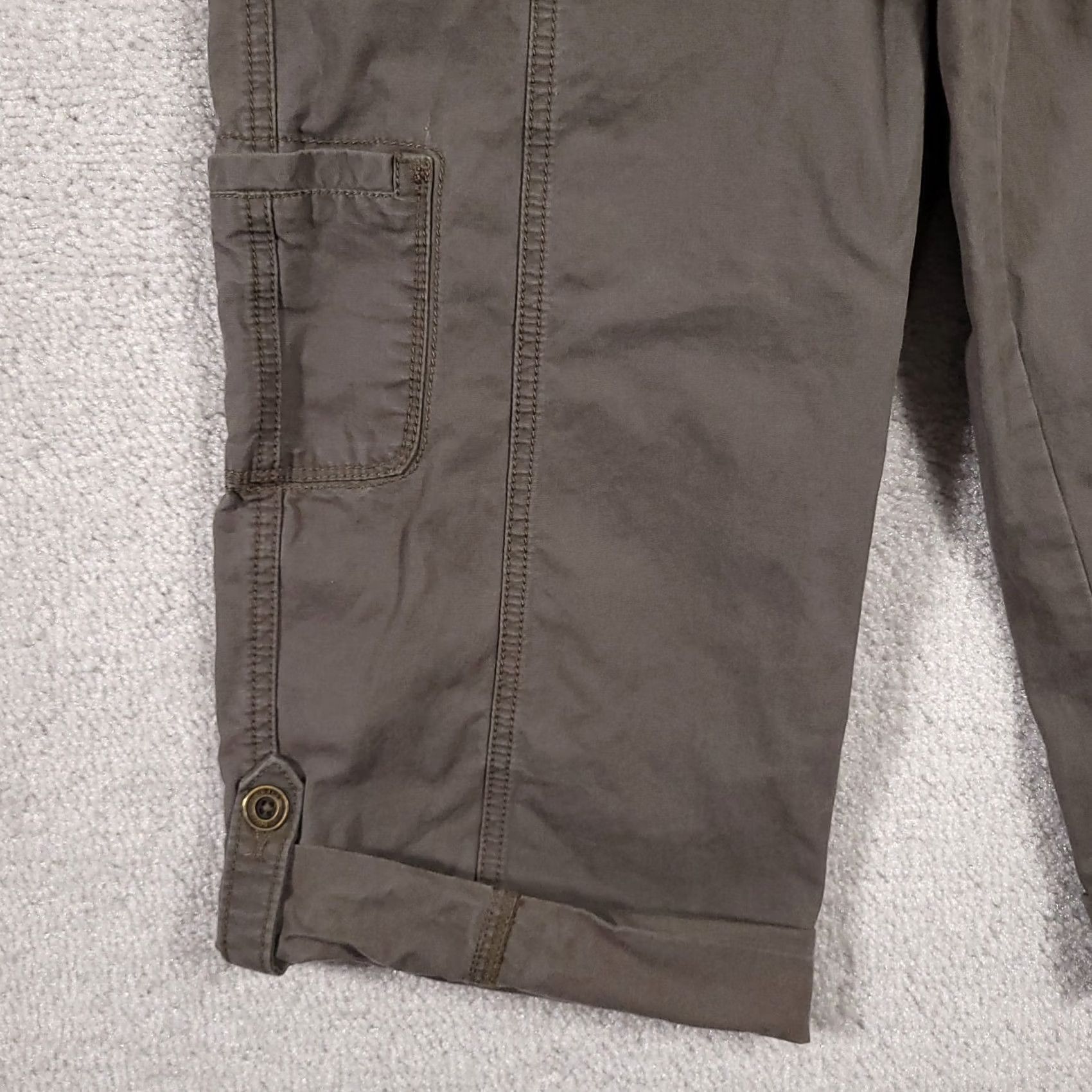 Lee Lee Riders Copper Cropped Cargo Capri Pants Women's 9/10 M Brown Outdoors - Cotton, Khaki? No, Brown Outdoors Size 30" / US 8 / IT 44 - 4 Thumbnail