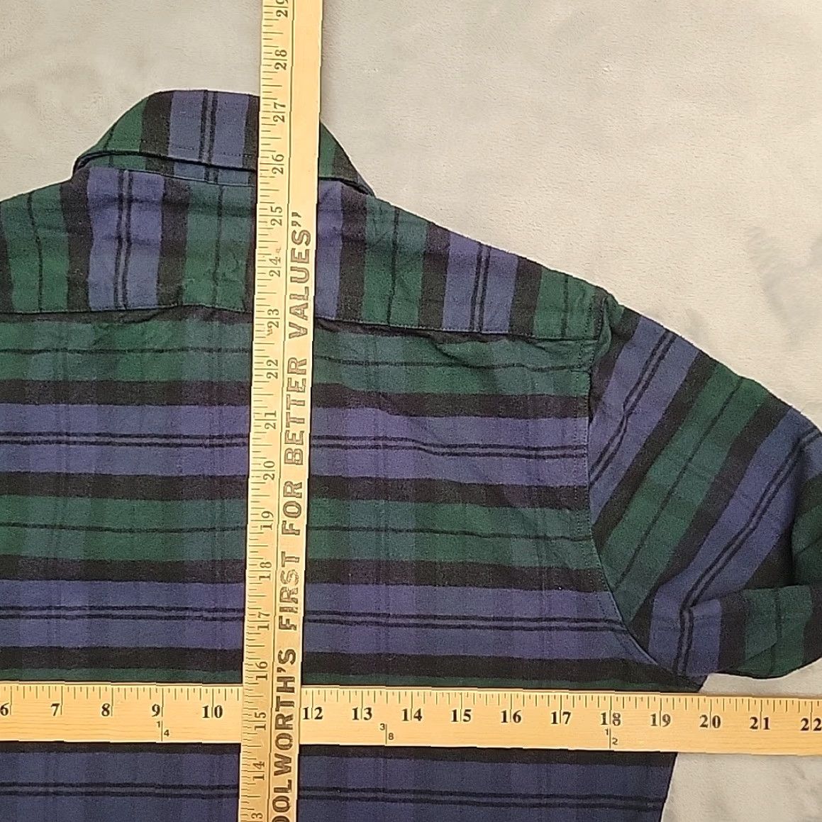 Taylor Stitch Taylor Stitch Shirt Men XS Blue Green 100% Organic Cotton Flannel Casual Classic Plaid Button-Up Collared Multicolor Pocketed Size US M / EU 48-50 / 2 - 7 Thumbnail